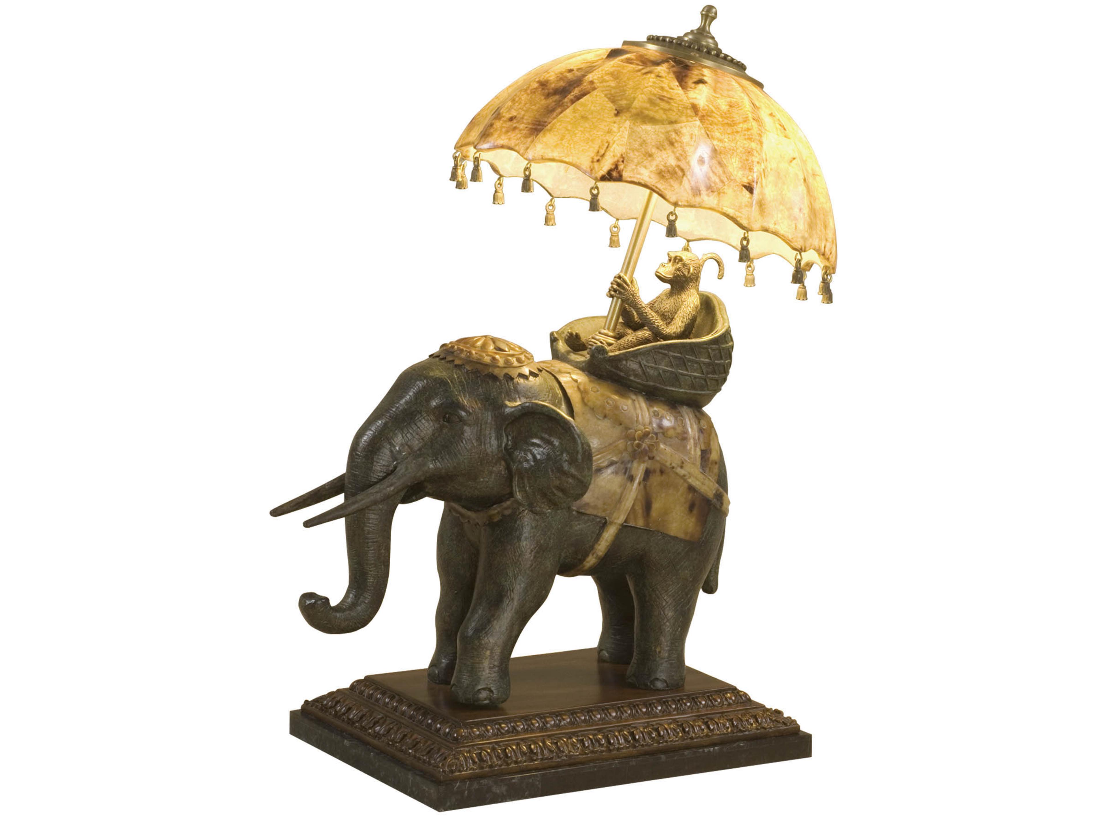 Maitland Smith Elephant Ride Table Lamp