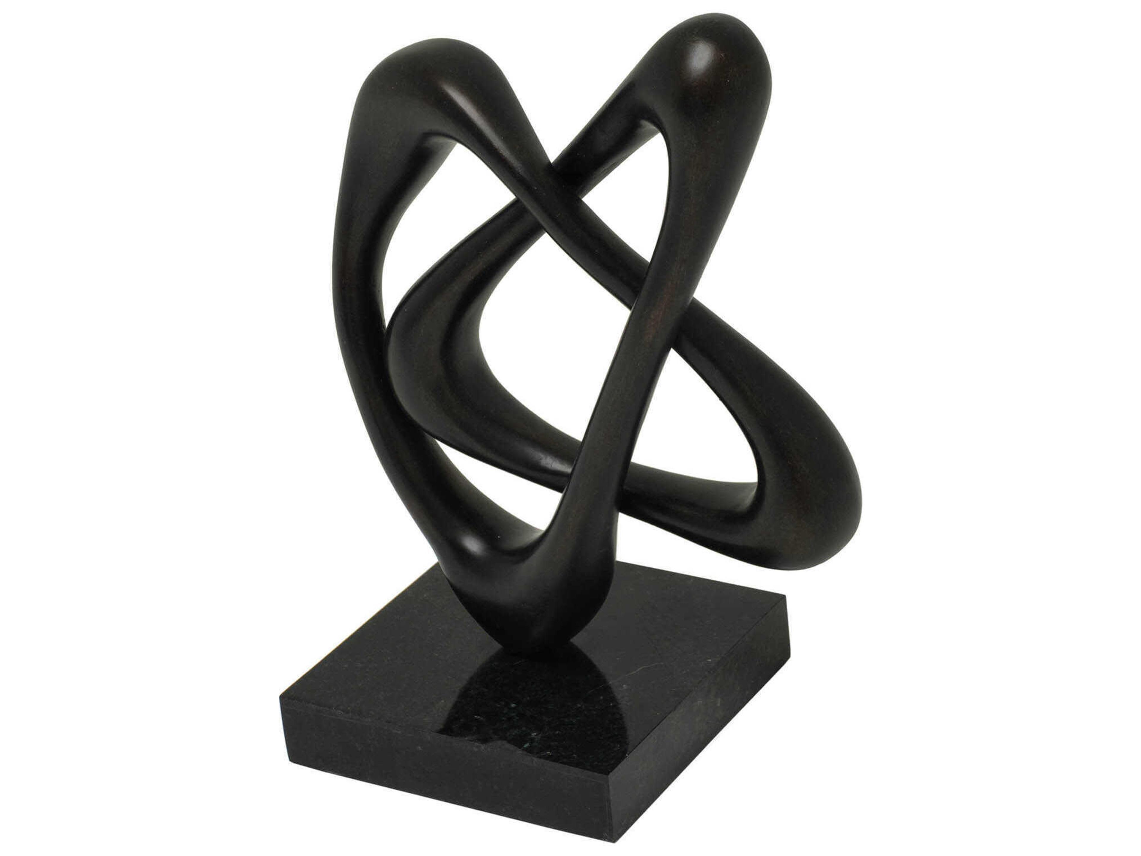 Maitland Smith Dark Bronze Mobius Sculpture