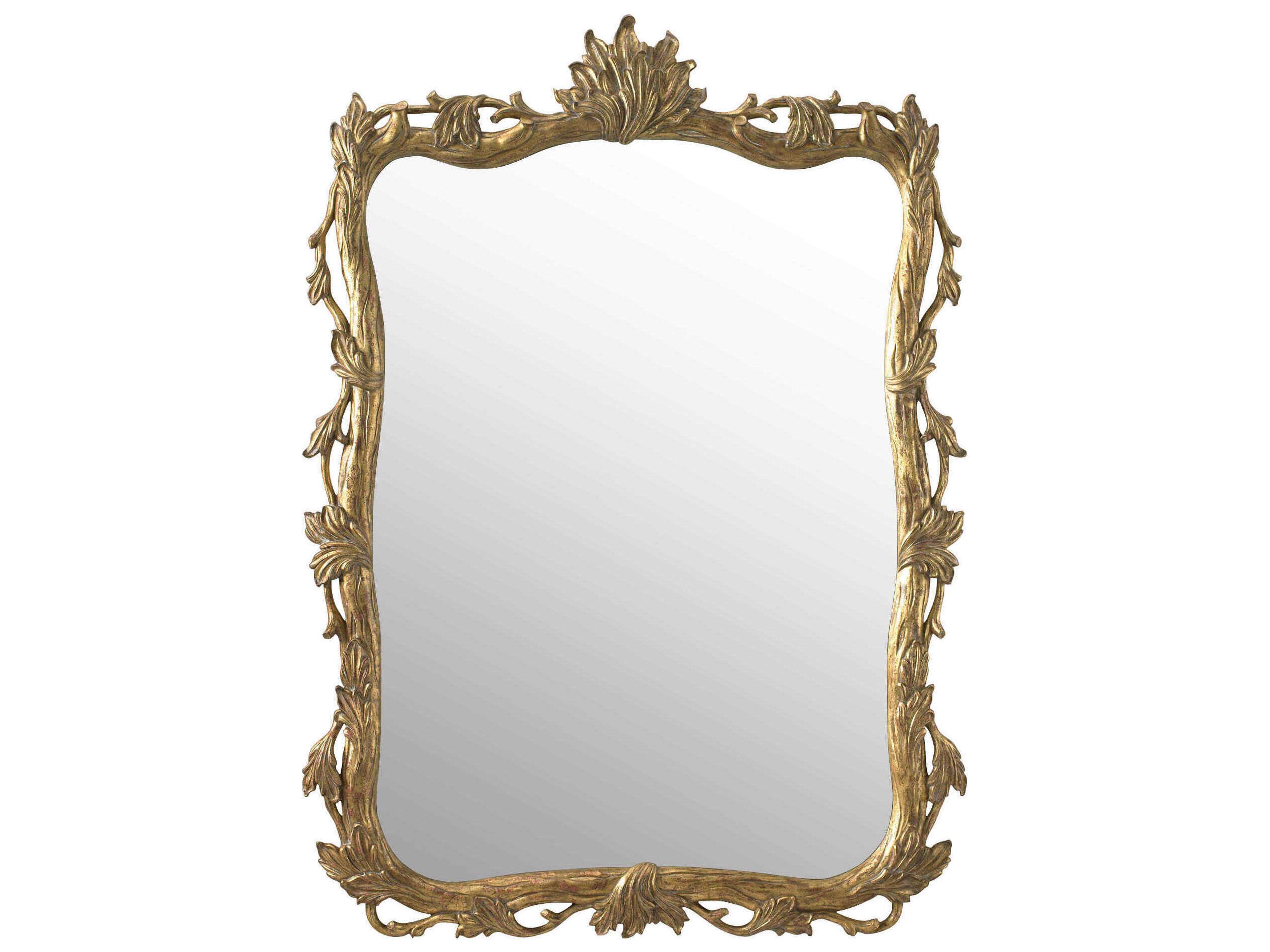 Maitland Smith Burnished Gold Gandolfi Rectangular Wall Mirror
