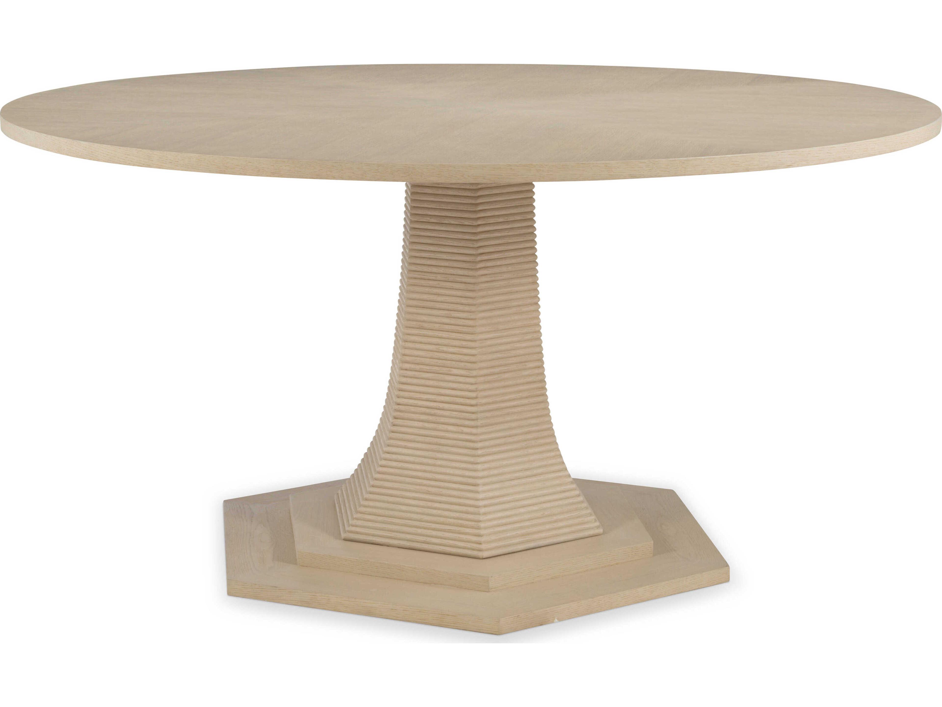 Maitland Smith Round Wood Dining Table