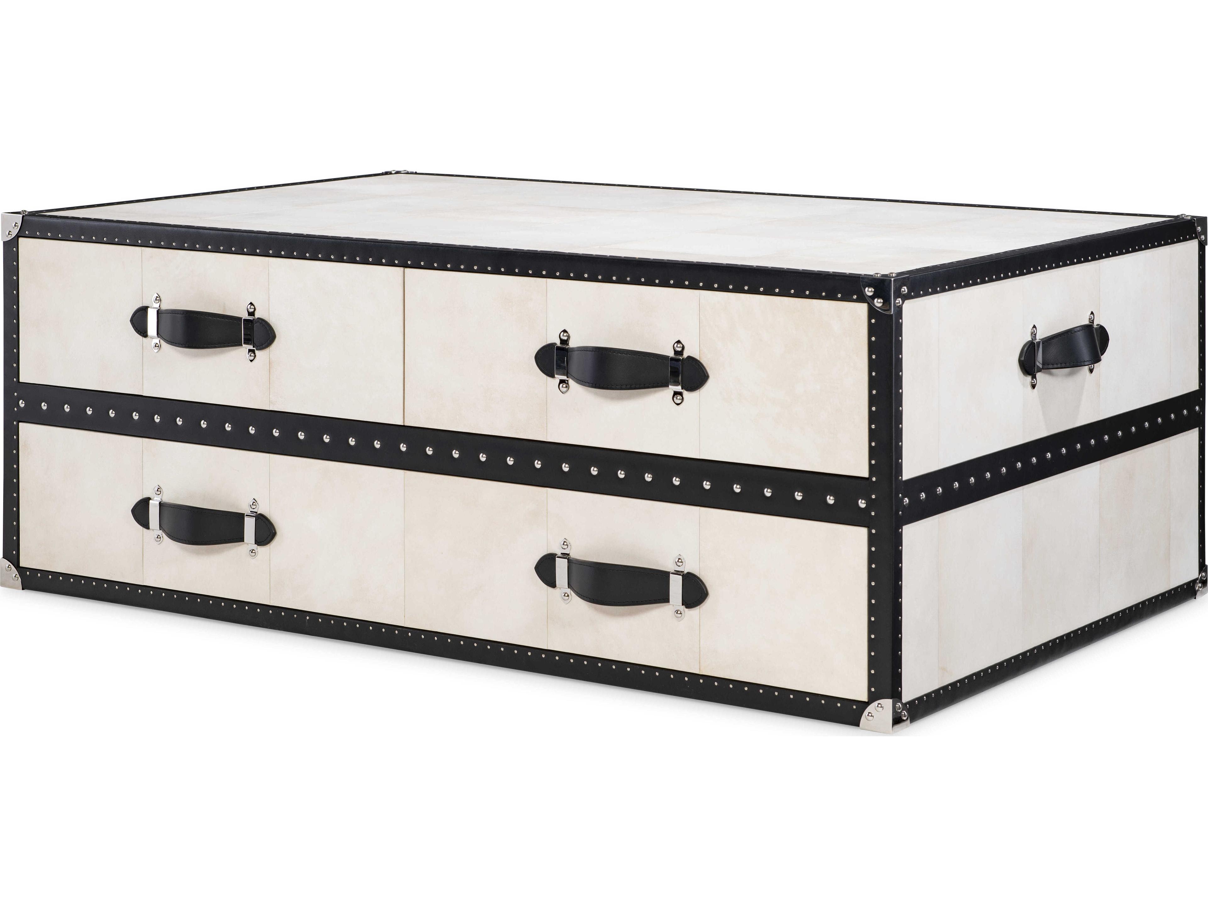 Maitland Smith Black Storage Trunk