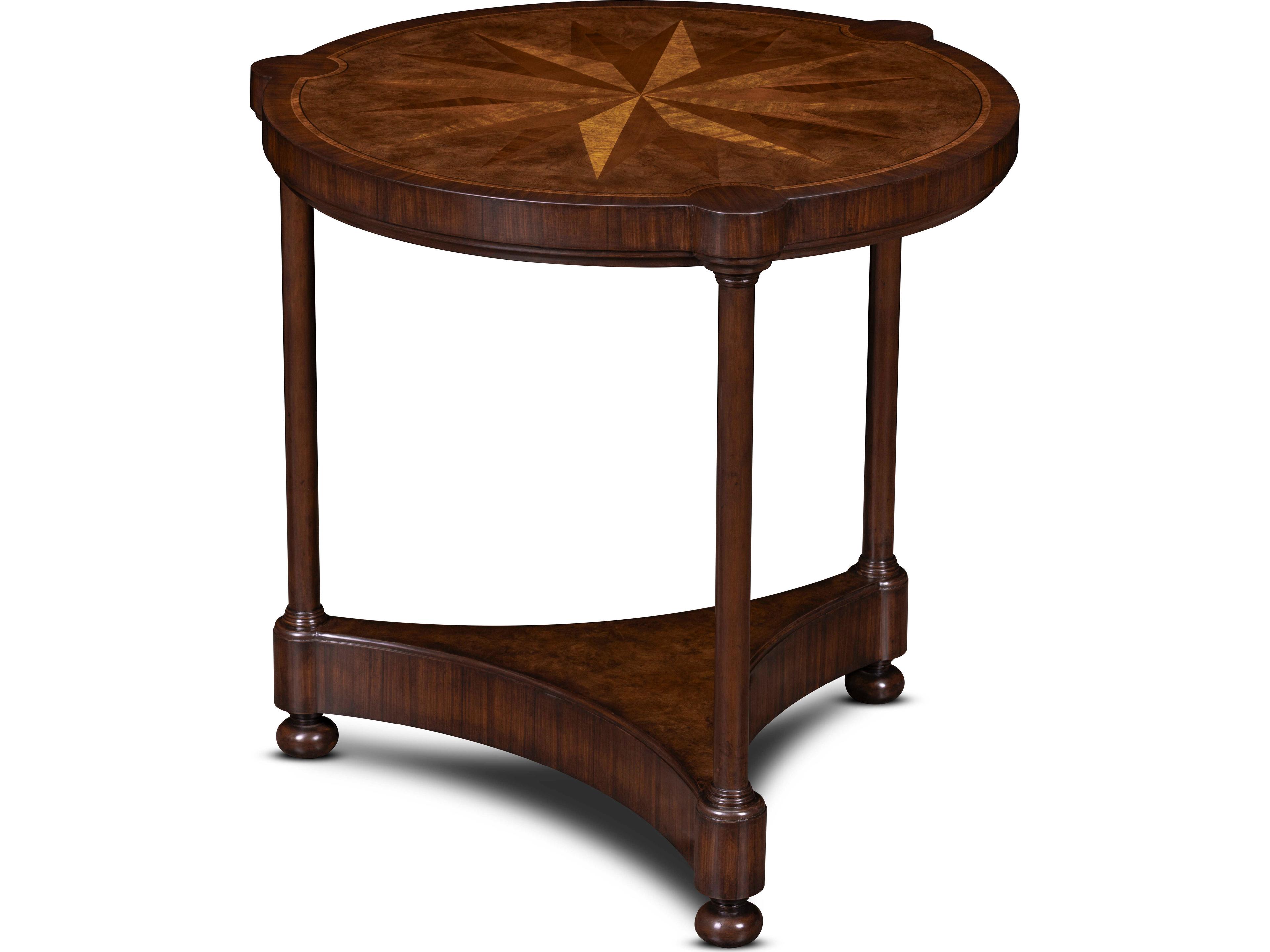 Maitland Smith Mg Round Wood End Table