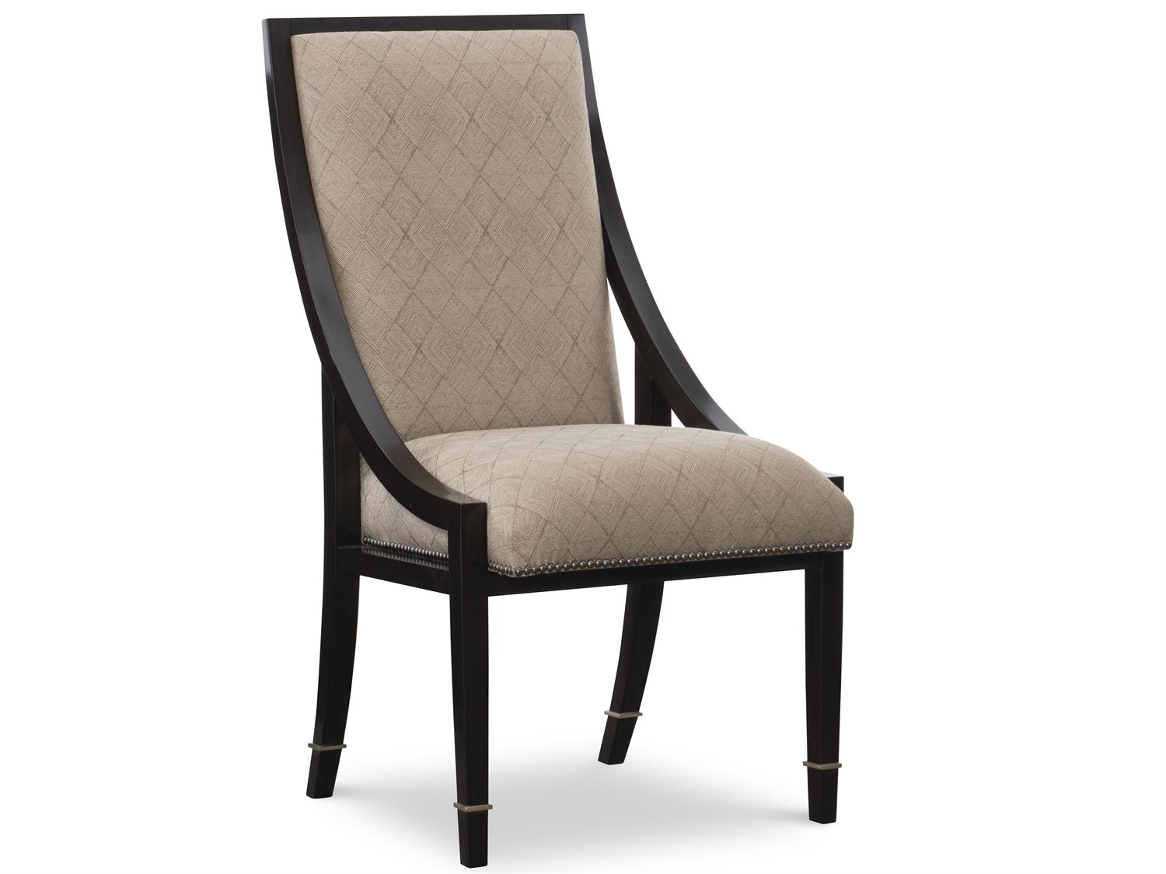 Maitland Smith Bolero Brown Upholstered Side Dining Chair