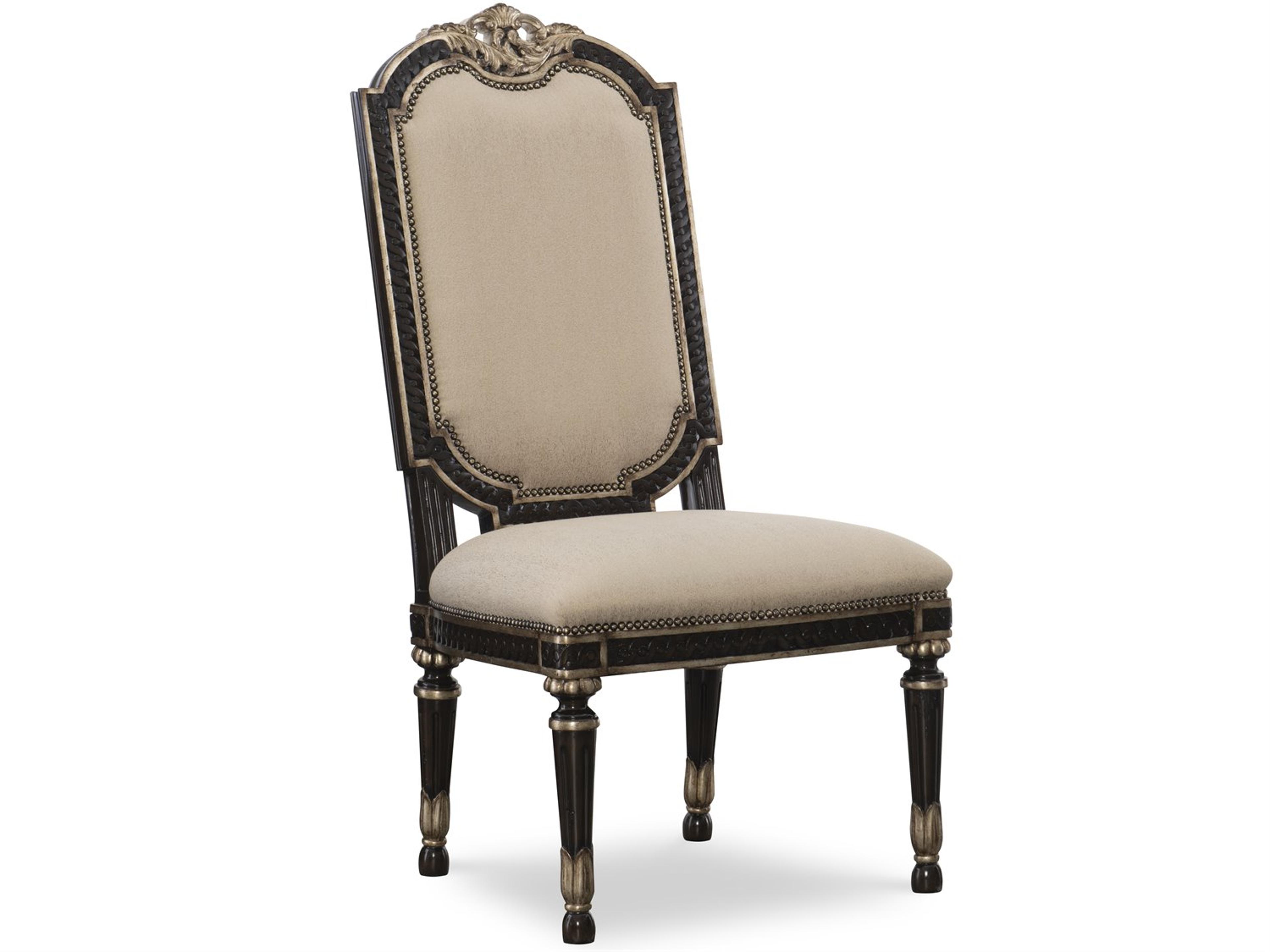 Maitland Smith Piazza San Marco Brown Upholstered Side Dining Chair