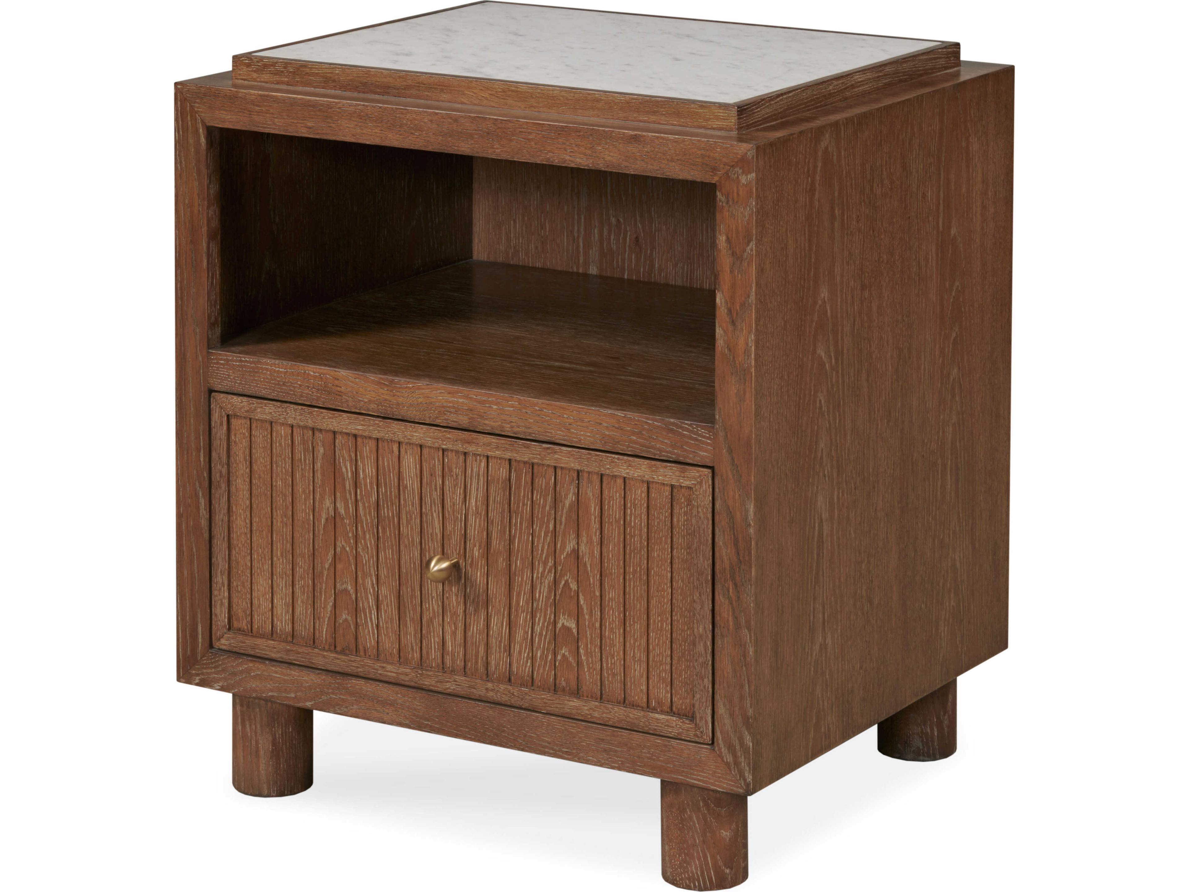 Maitland Smith Mg 1-Drawer Brown Nightstand