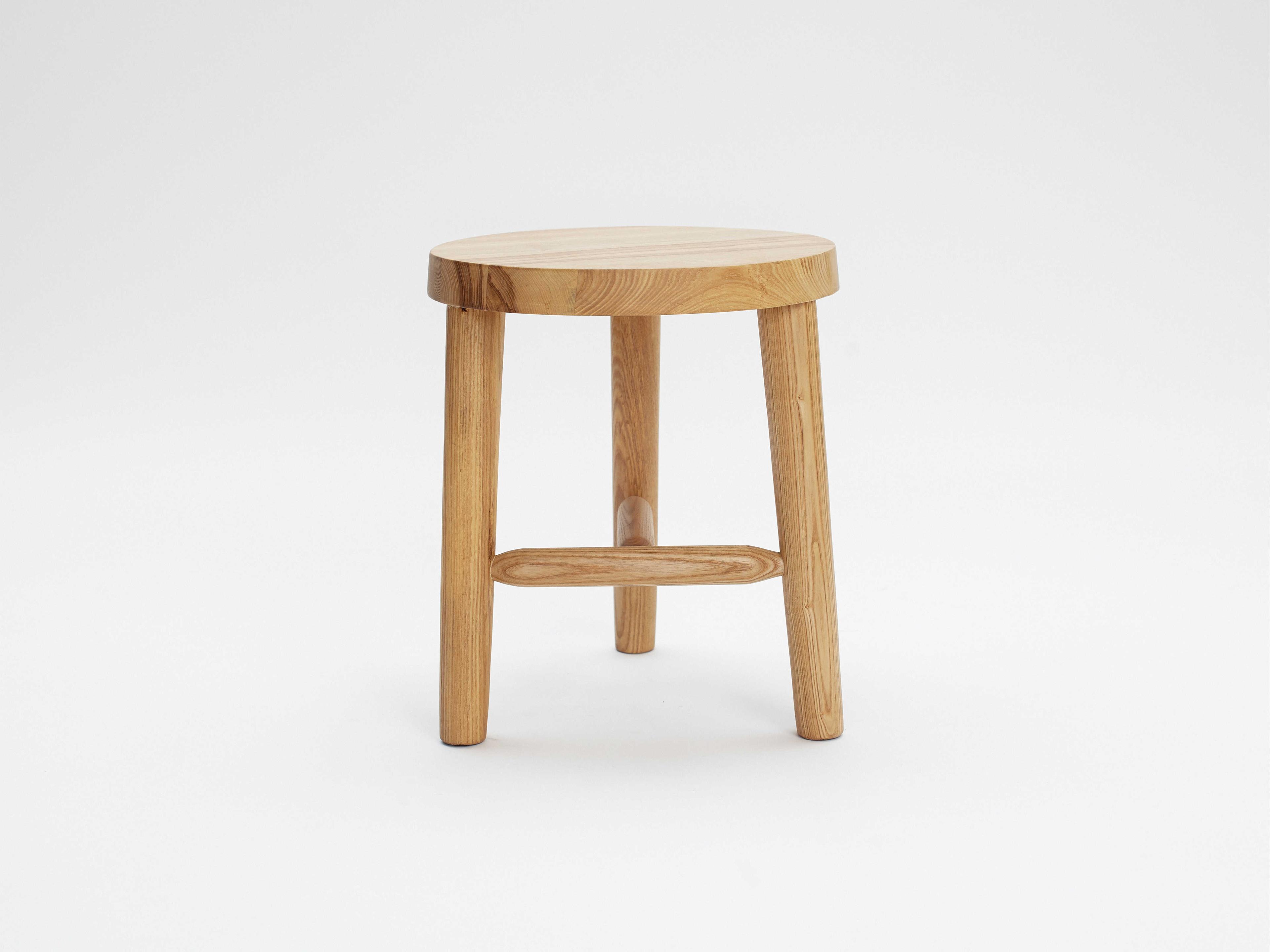 Ash Wood Brown Side Dining Chair