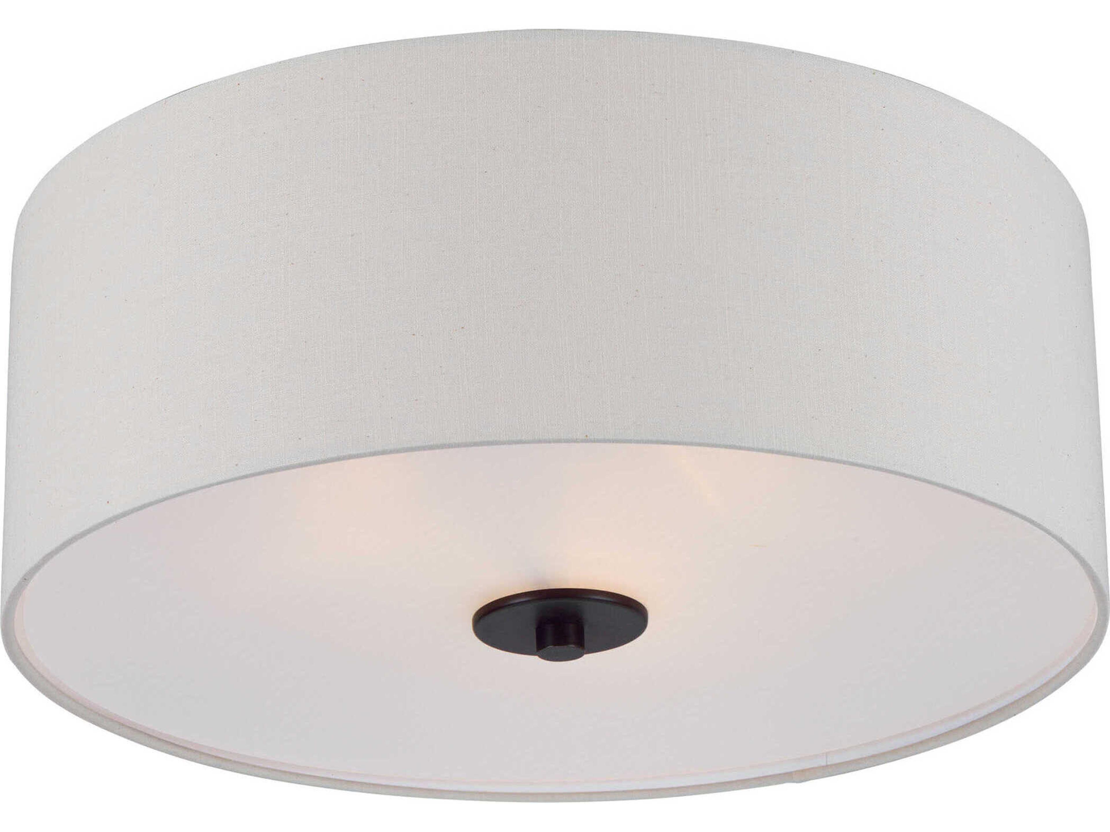 Maxim Lighting Bongo Oil Rubbed Bronze Drum Flush Mount