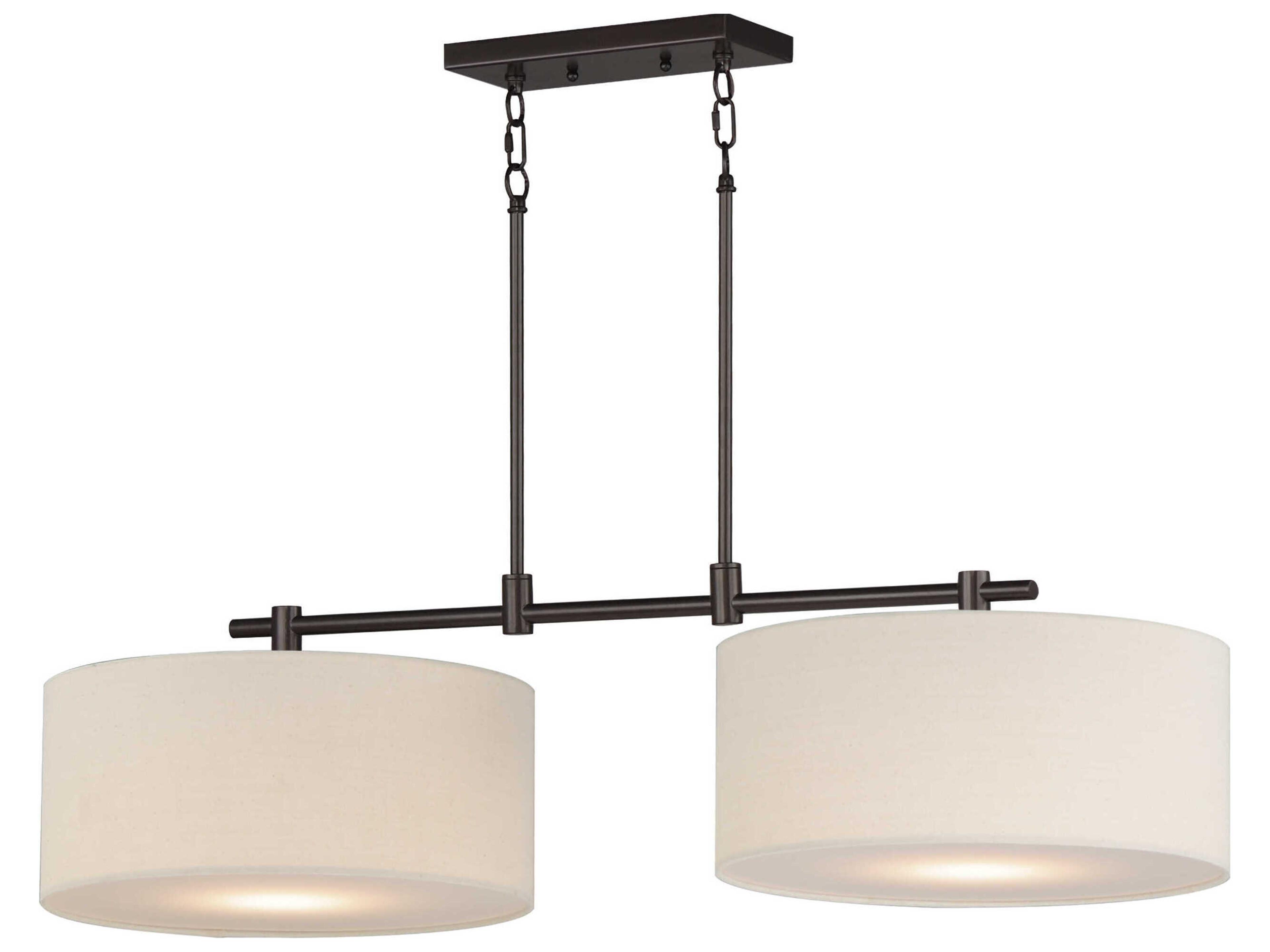 Maxim Lighting Bongo 2-Light Oil Rubbed Bronze Drum Island Pendant