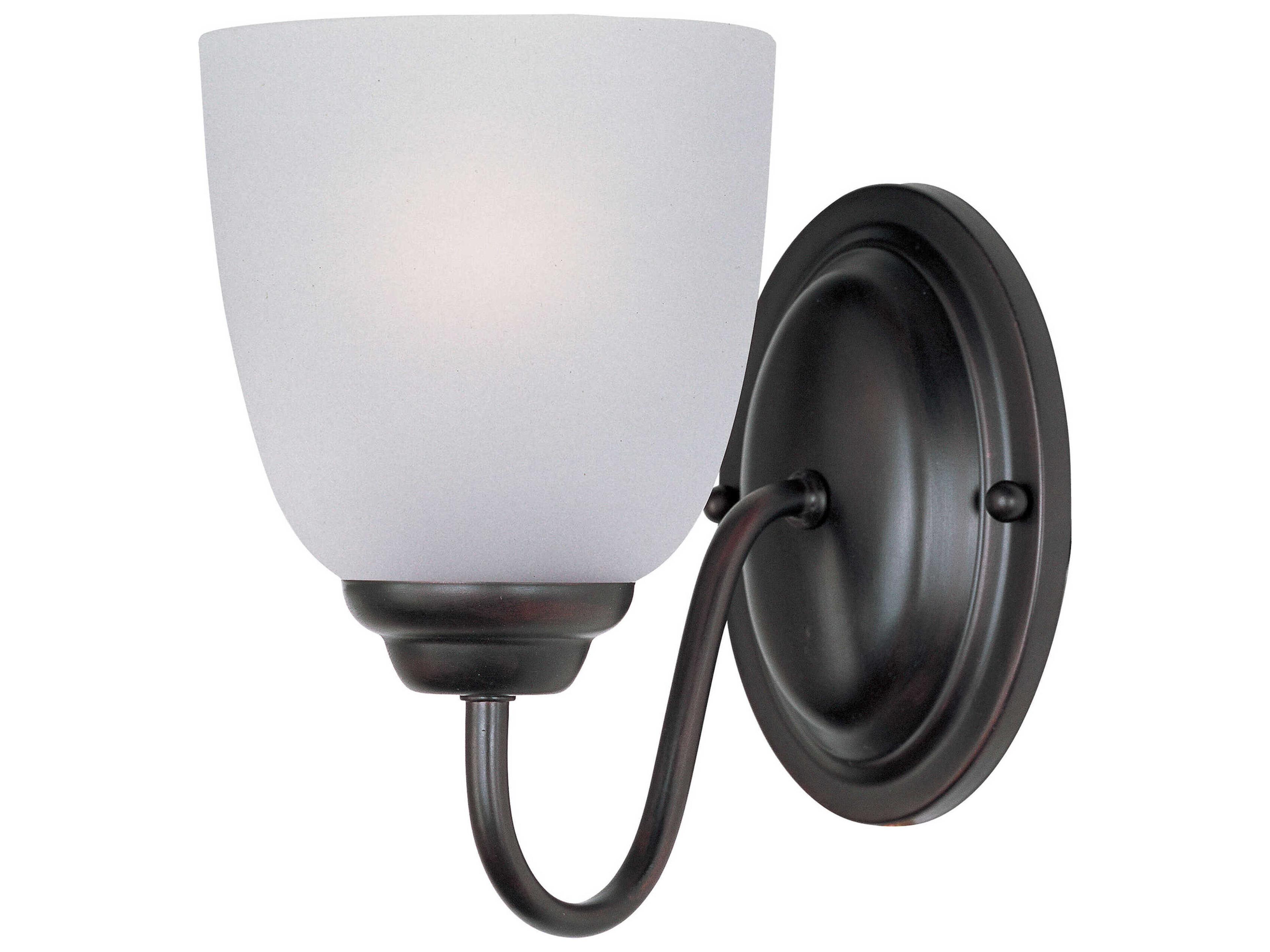 Maxim Lighting Stefan Oil Rubbed Bronze Glass Wall Sconce