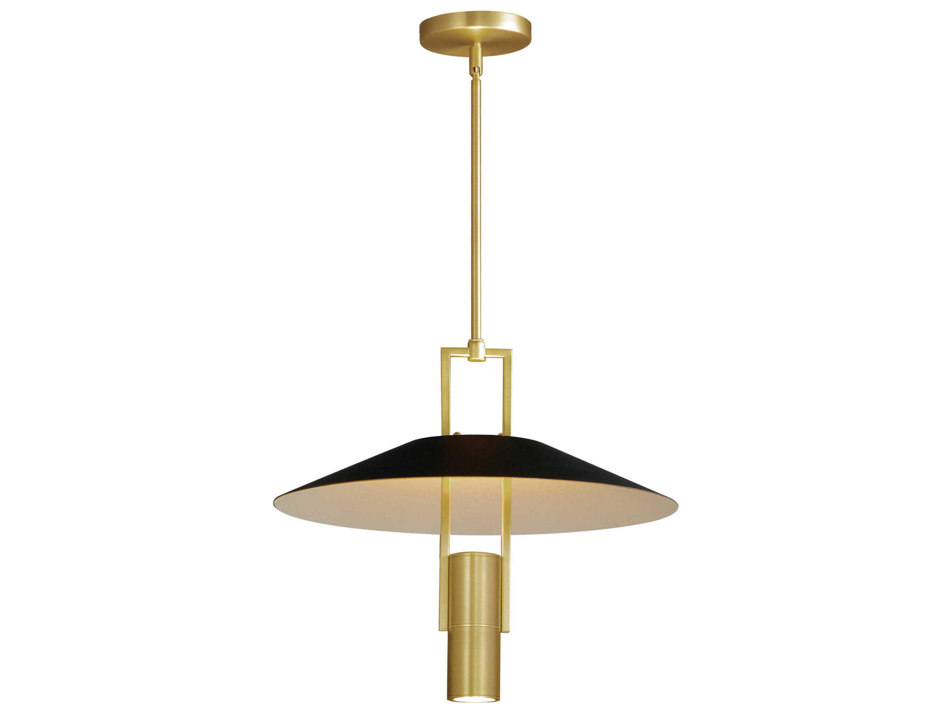 Maxim Lighting Tahoe 2-Light Black Satin Brass LED Empire Linear Pendant