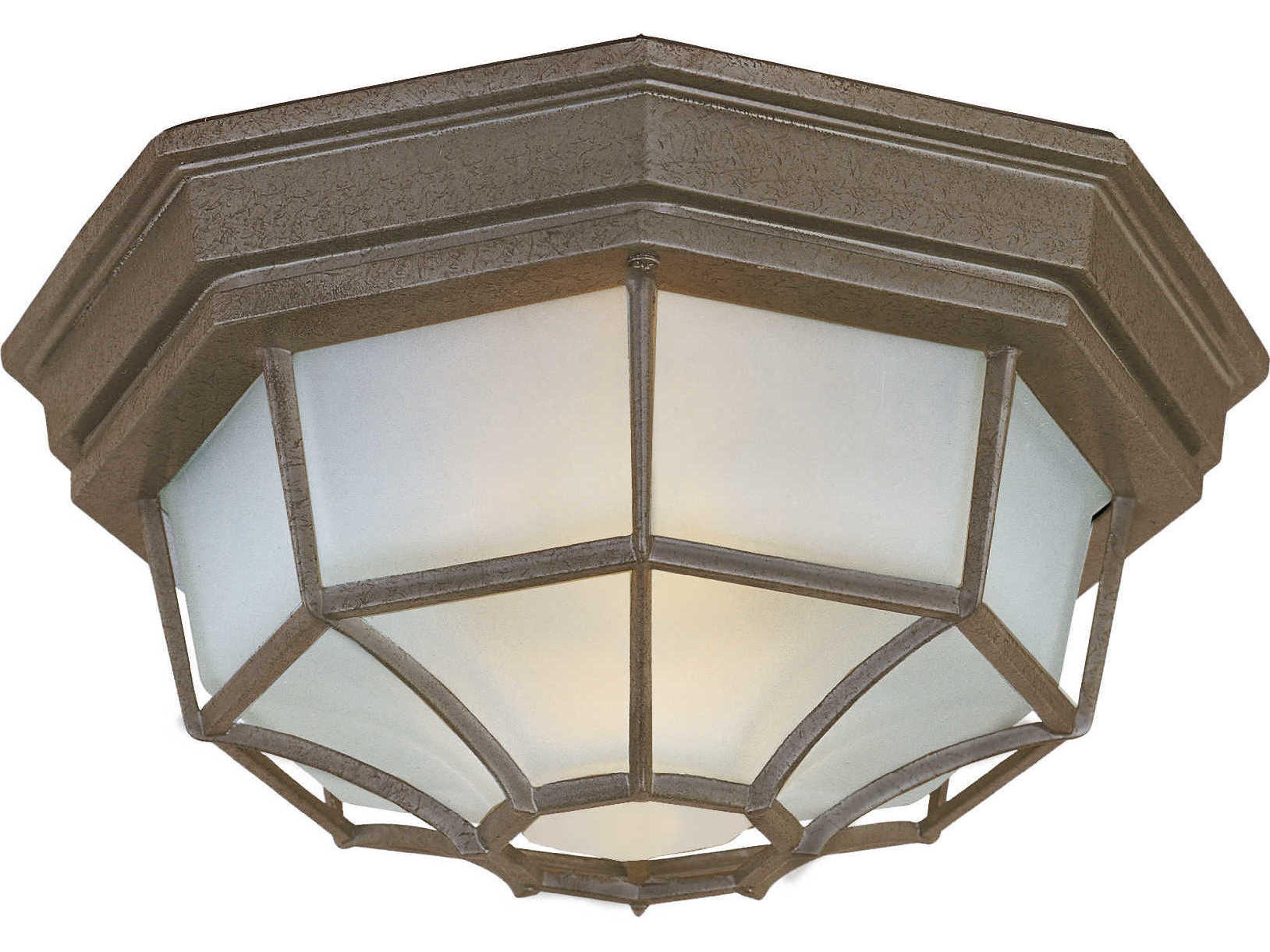 Maxim Lighting Crown Hill & Frosted Glass 2 - Light Outdoor Ceiling Light