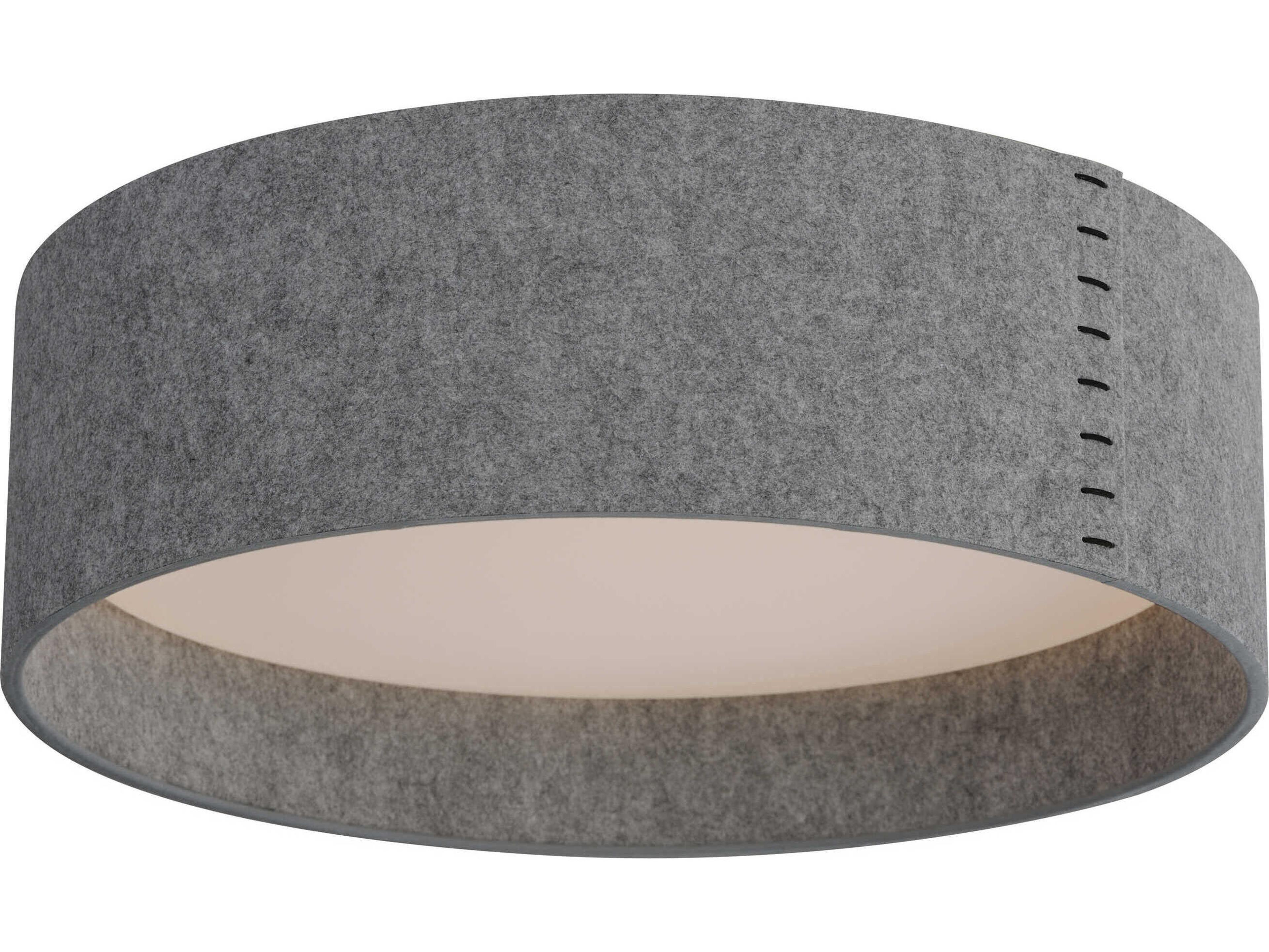 Maxim Lighting Prime 1-Light Gray LED Drum Flush Mount