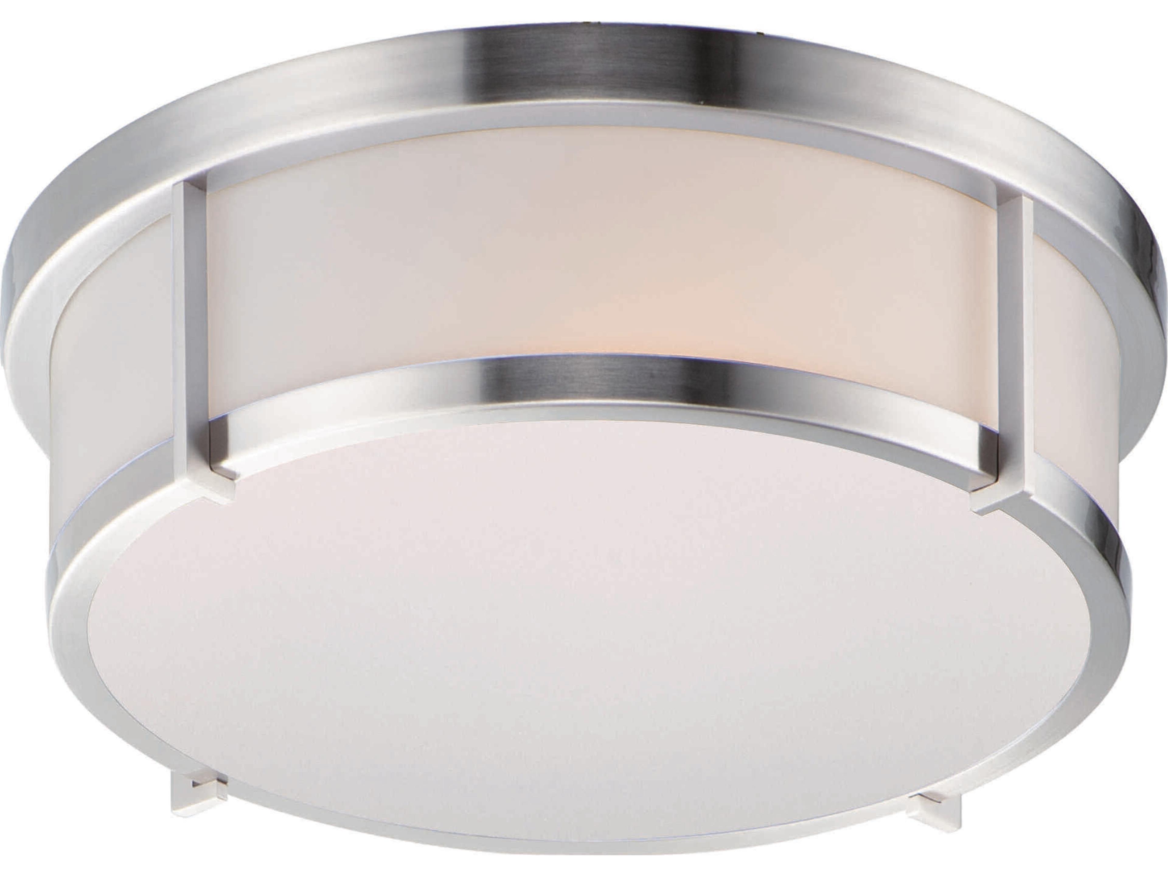 Maxim Lighting Rogue 1-Light Satin Nickel LED Round Flush Mount