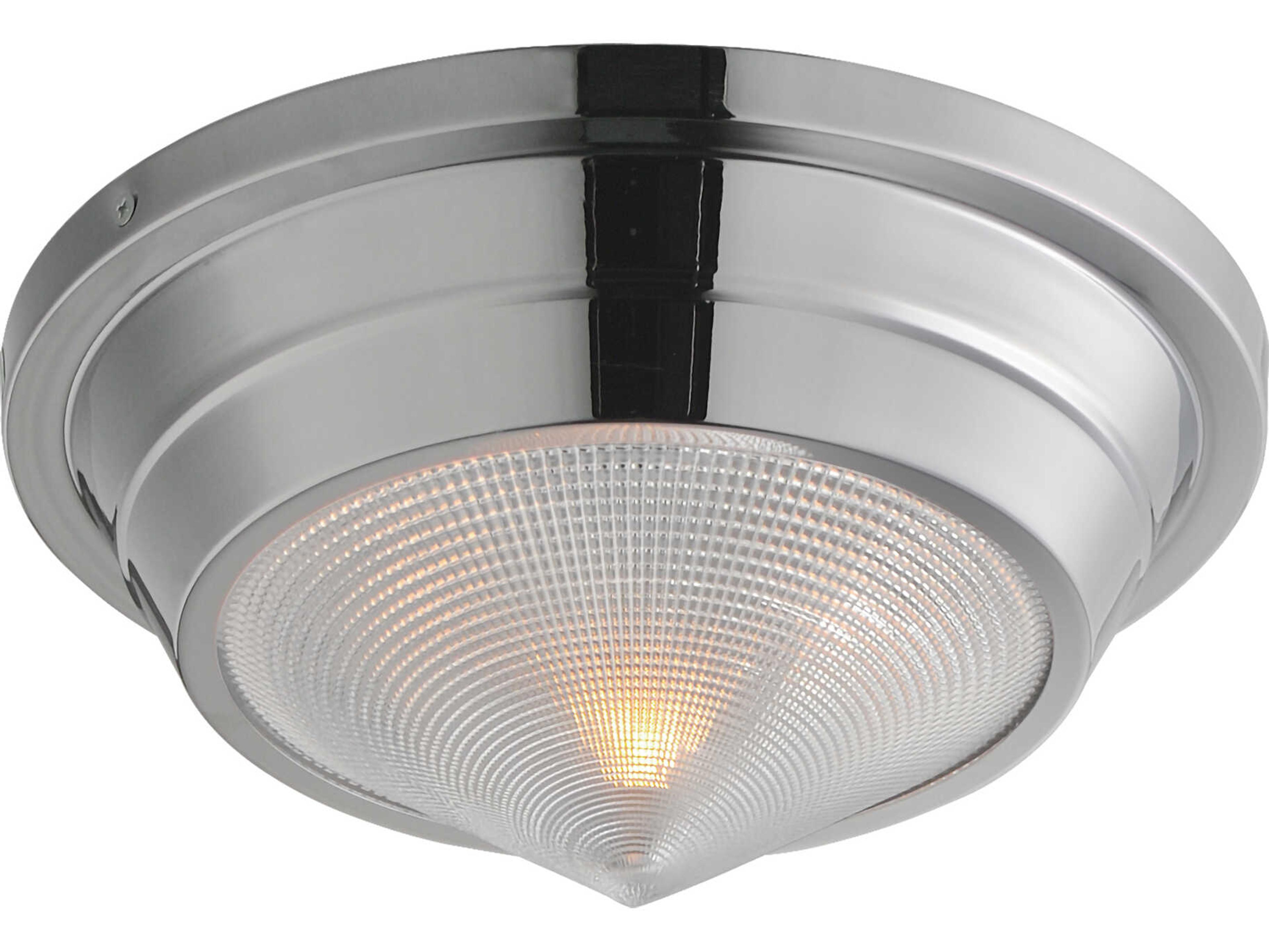 Maxim Lighting Hargreaves 1-Light Polished Nickel Flush Mount