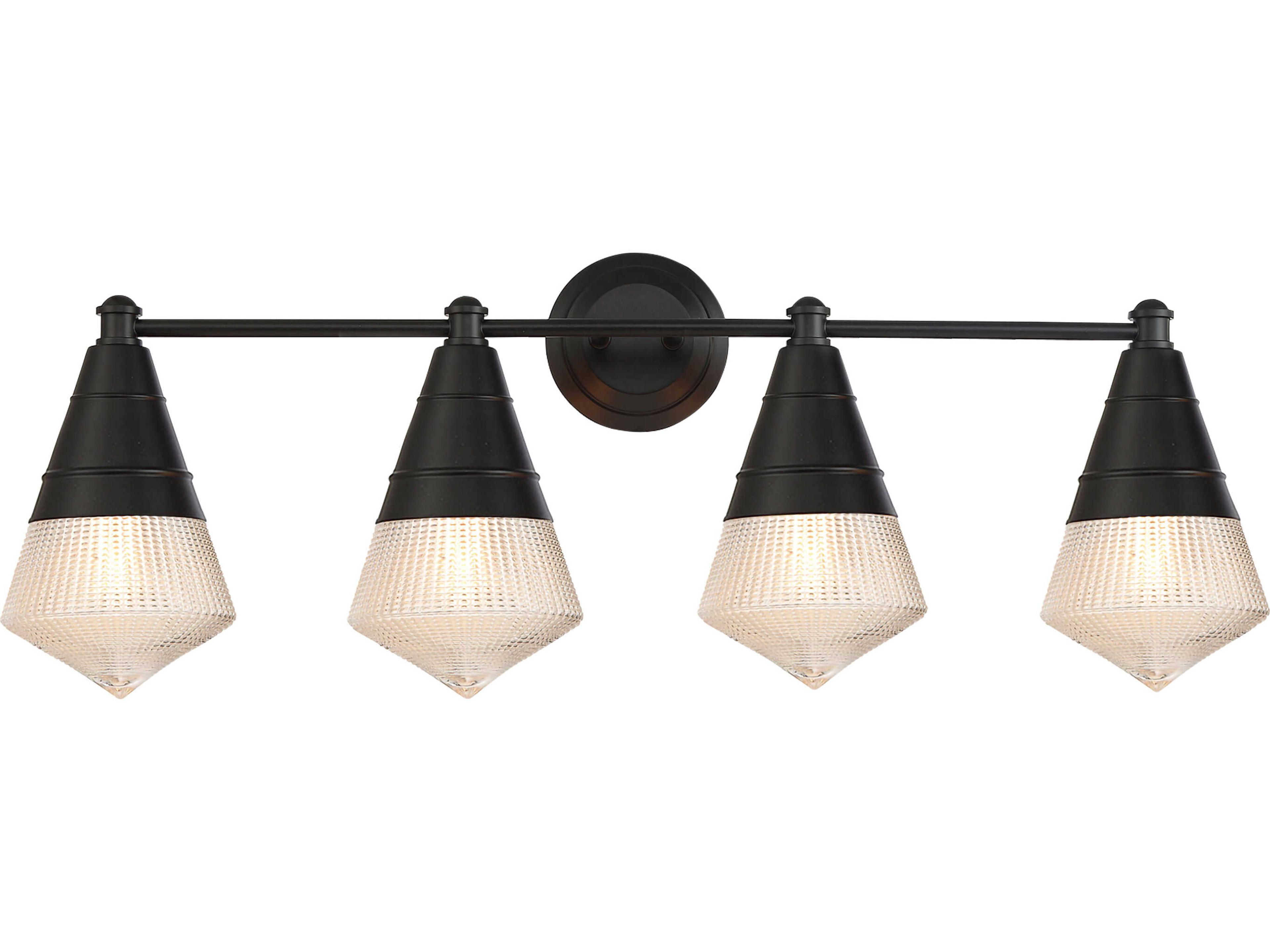 Maxim Lighting Hargreaves 4-Light Black Vanity Light