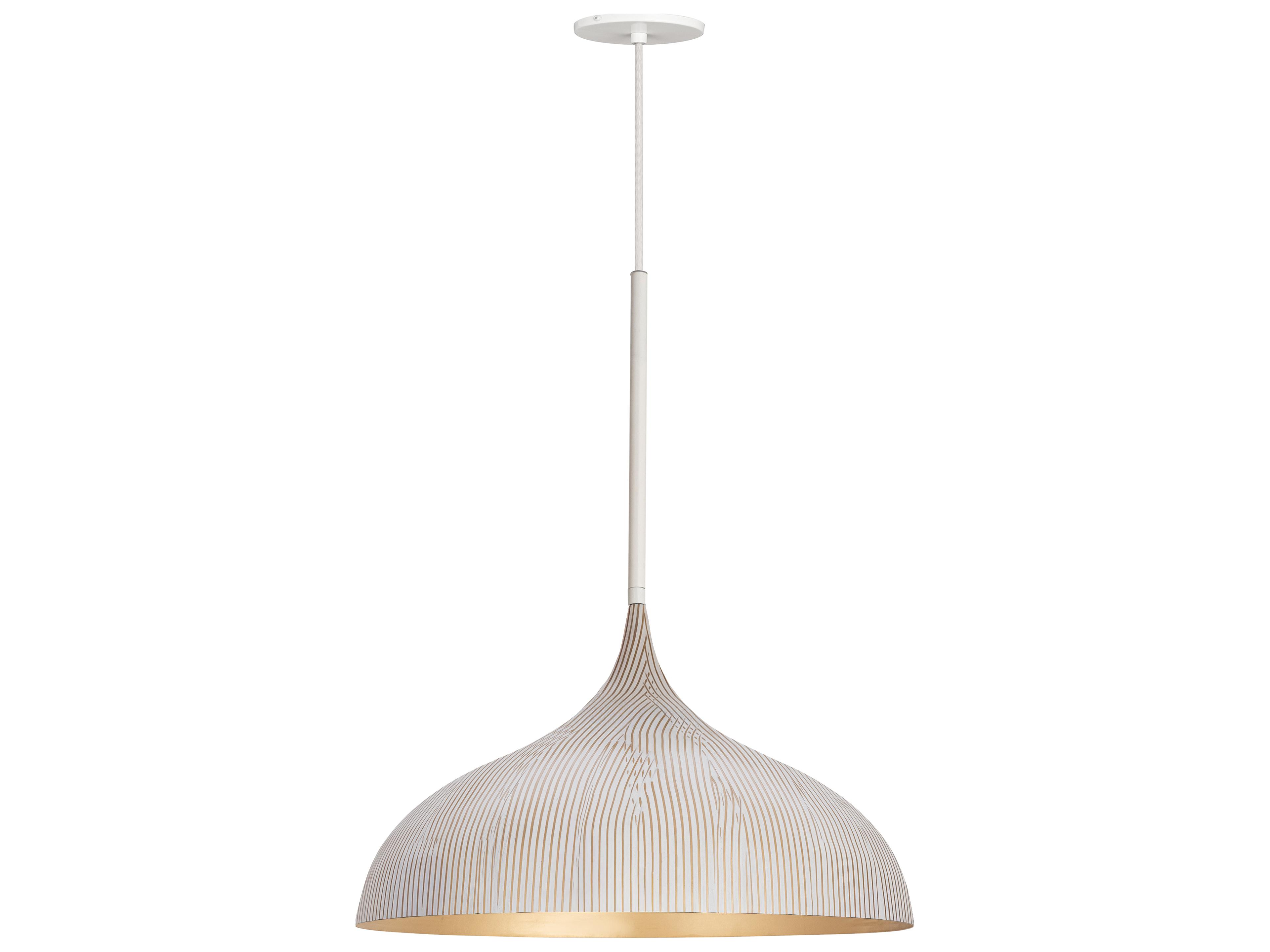 Maxim Lighting Fleur 1-Light White Gold Pendant