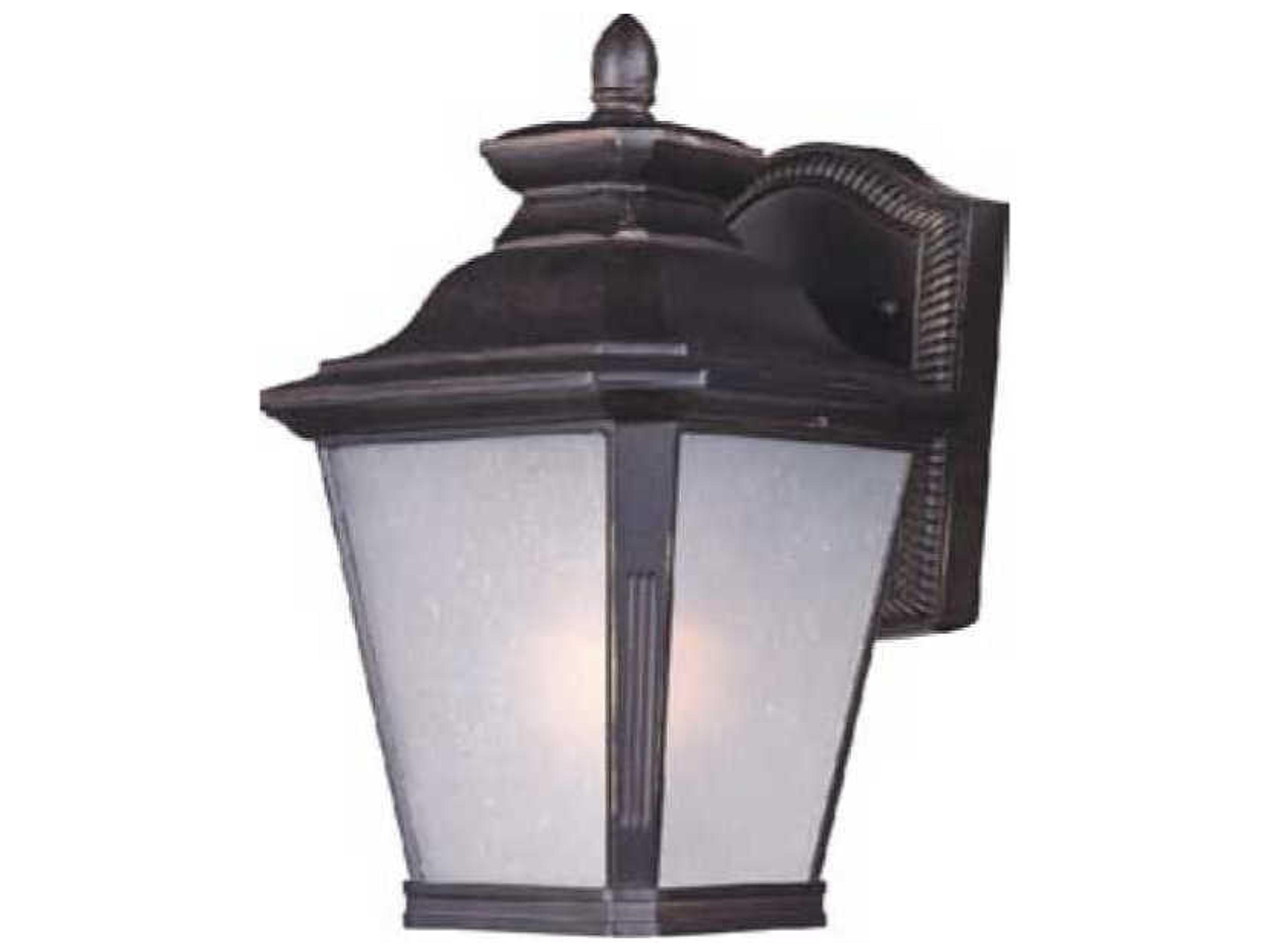 Knoxville & Frosted Seedy Glass Incandescent Outdoor Wall Light