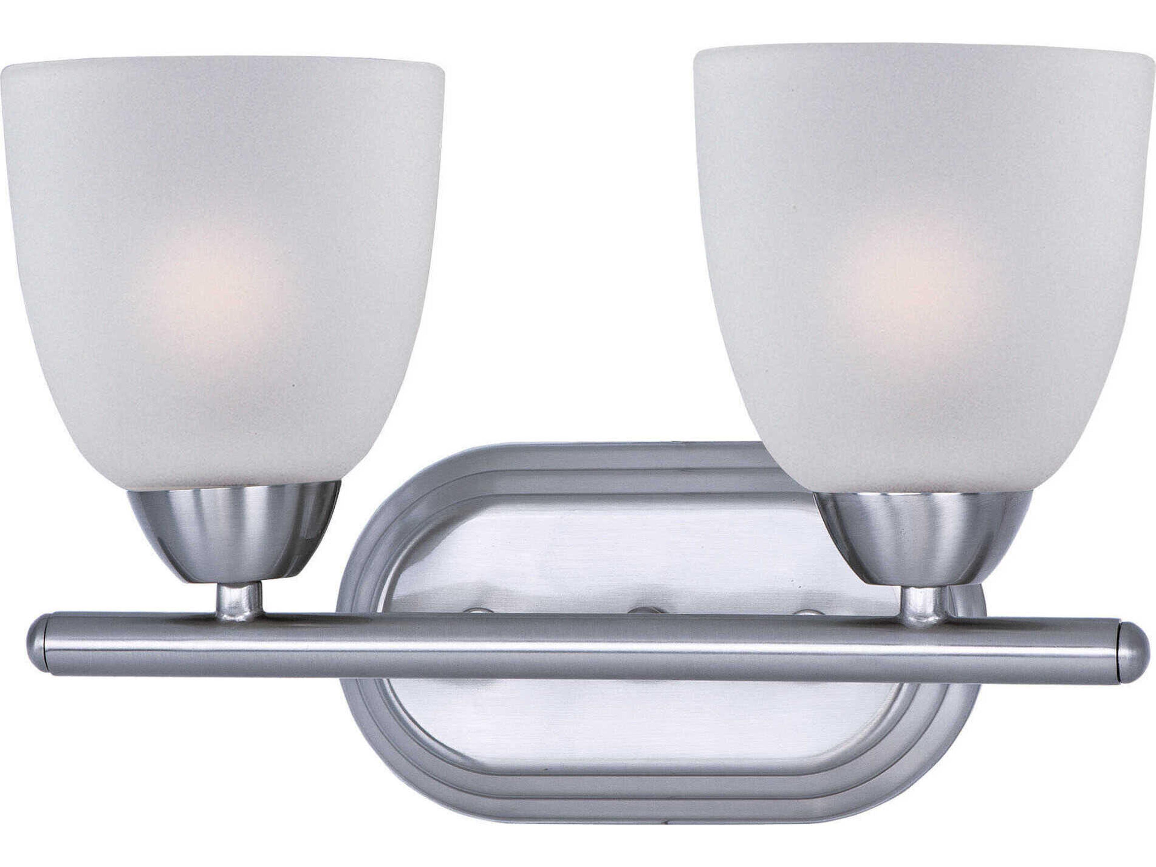 Maxim Lighting Axis Polished Chrome Glass Vanity Light
