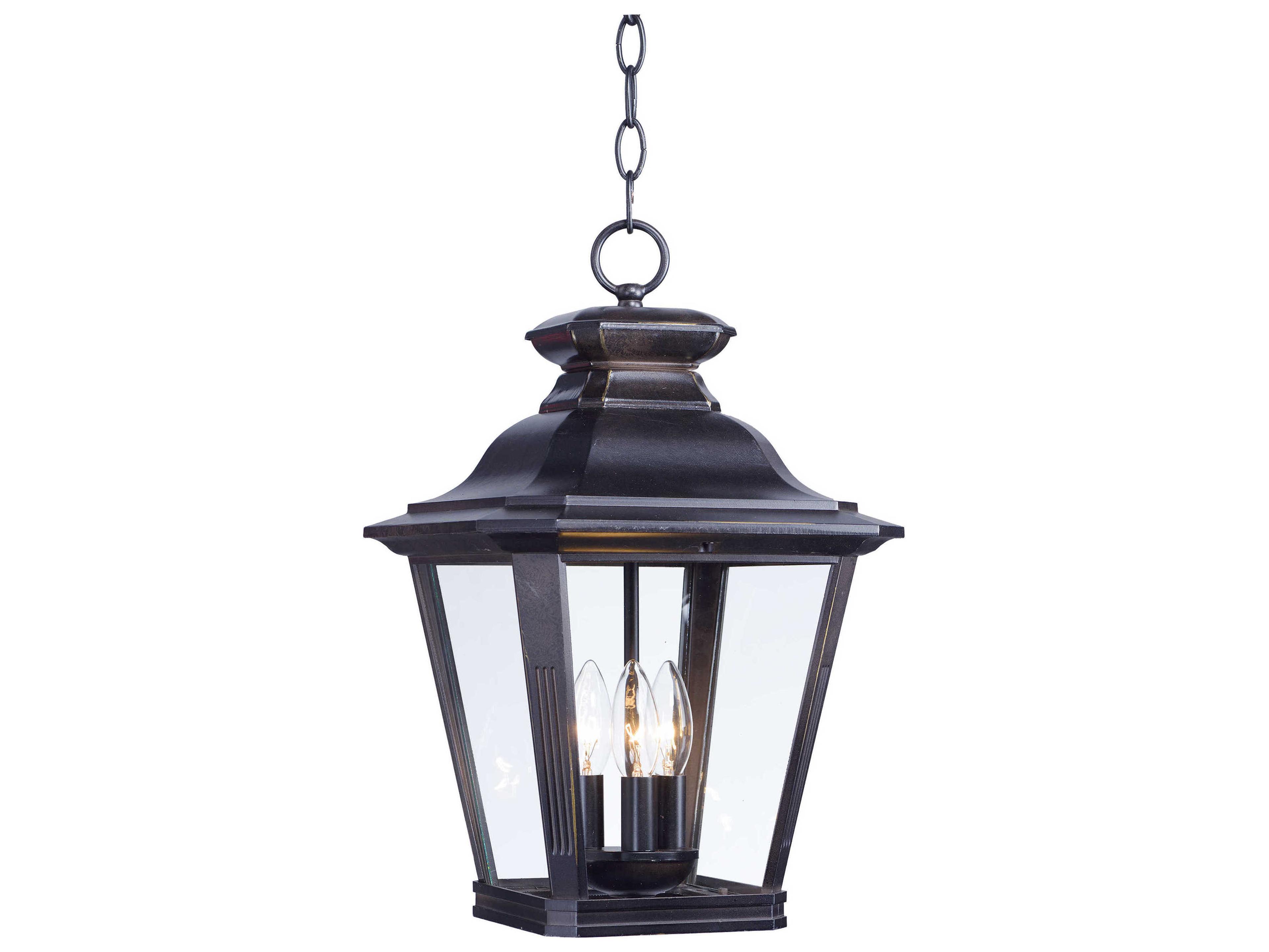 Maxim Lighting Knoxville with Clear Glass 3 - Light Outdoor Hanging Light