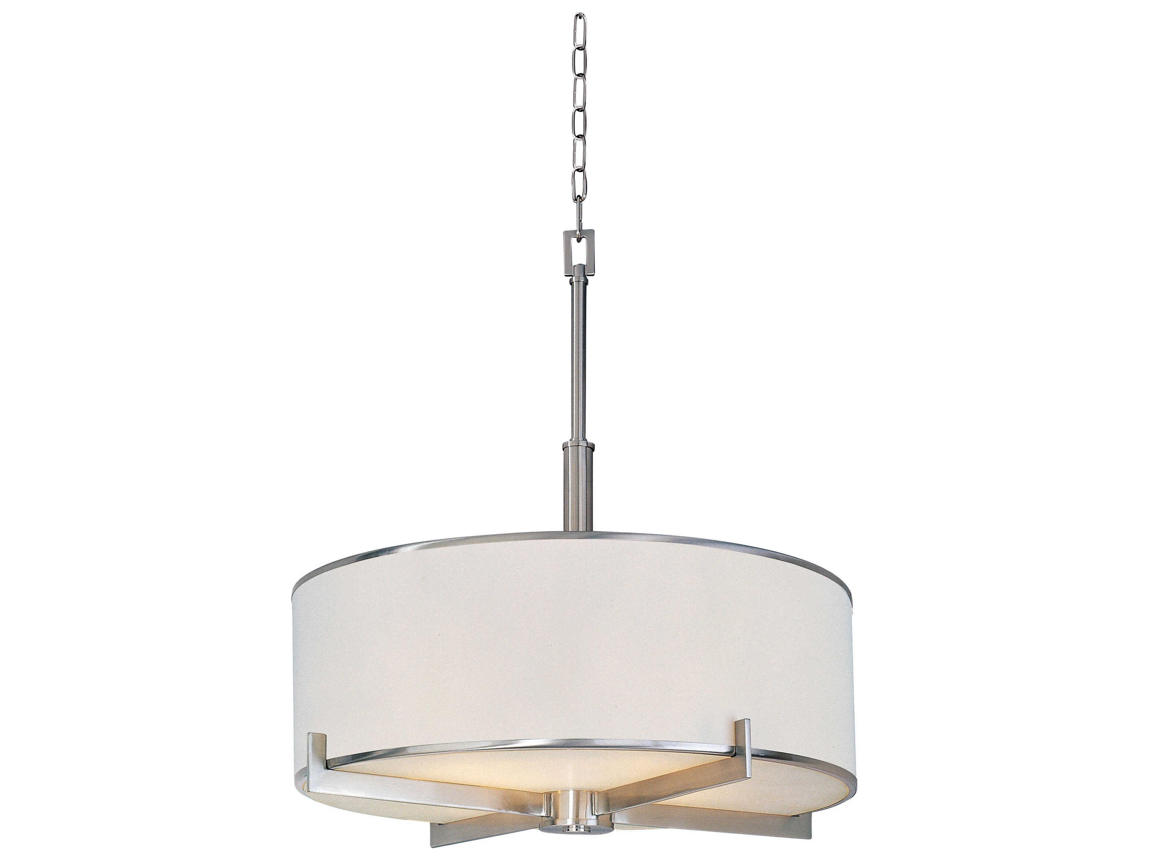 Maxim Lighting Nexus 4-Light Satin Nickel Drum Pendant