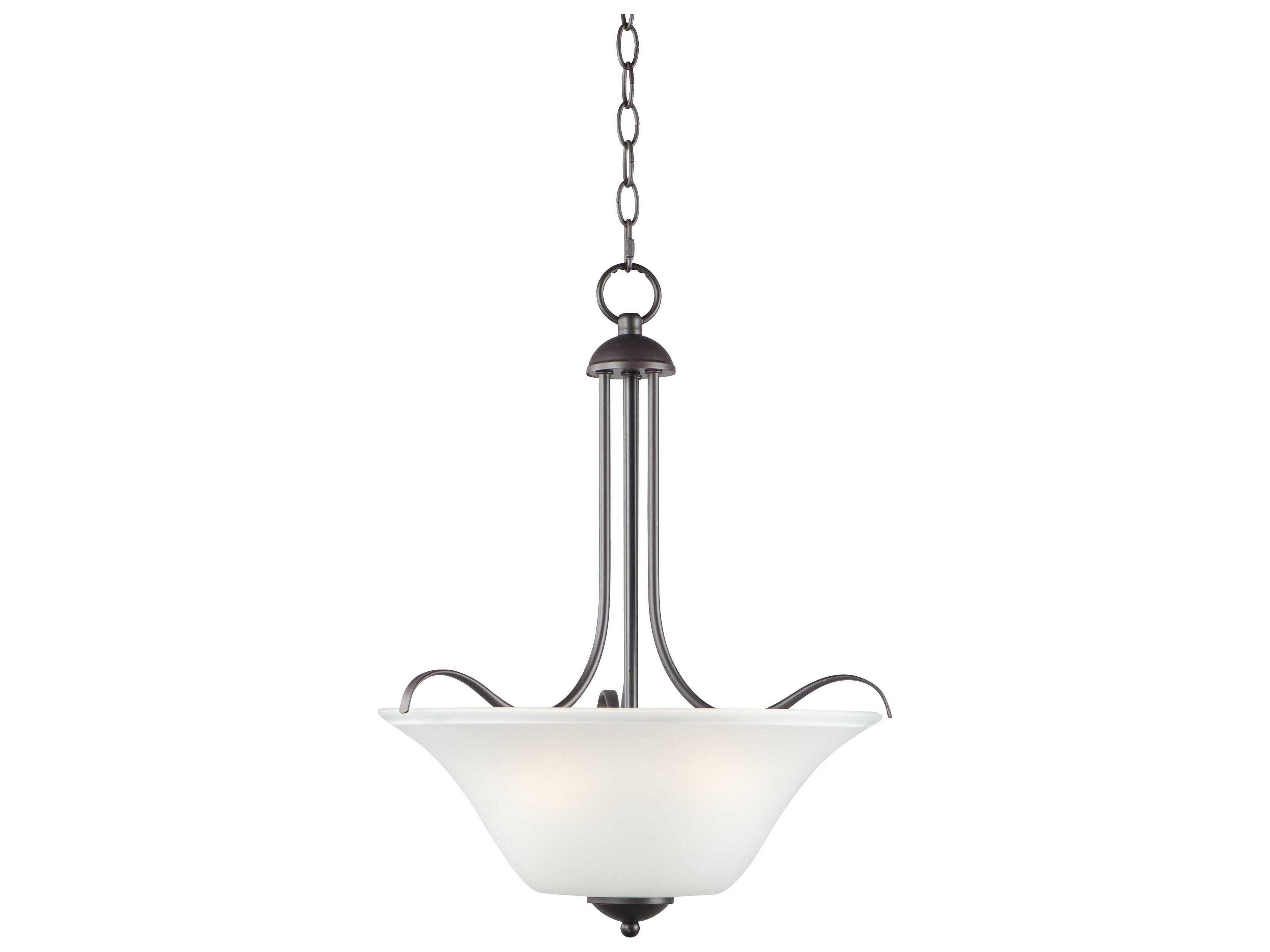 Maxim Lighting Vital 3-Light Oil Rubbed Bronze Glass Bell Pendant