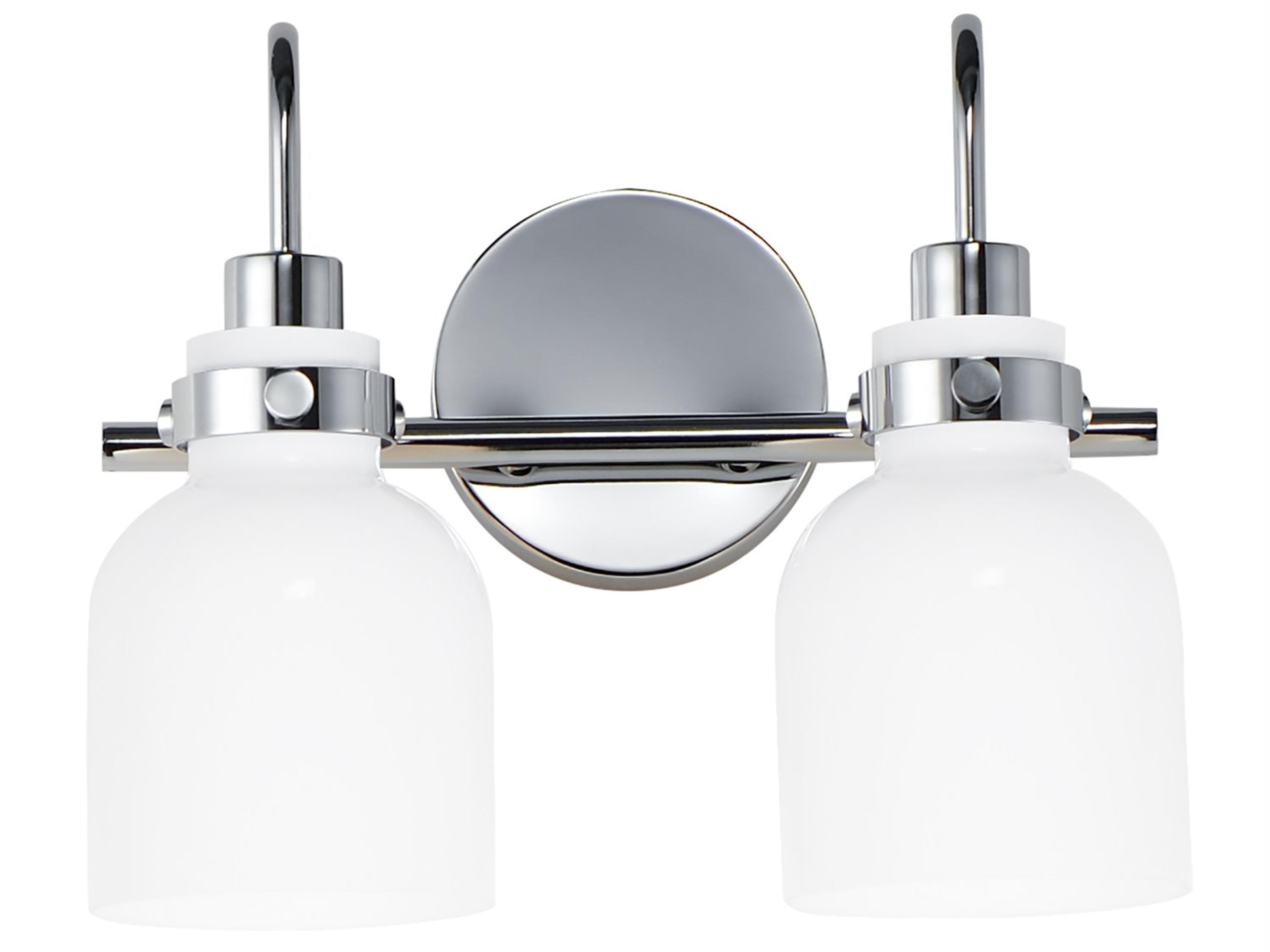 Maxim Lighting Milk 2-Light Polished Chrome Vanity Light
