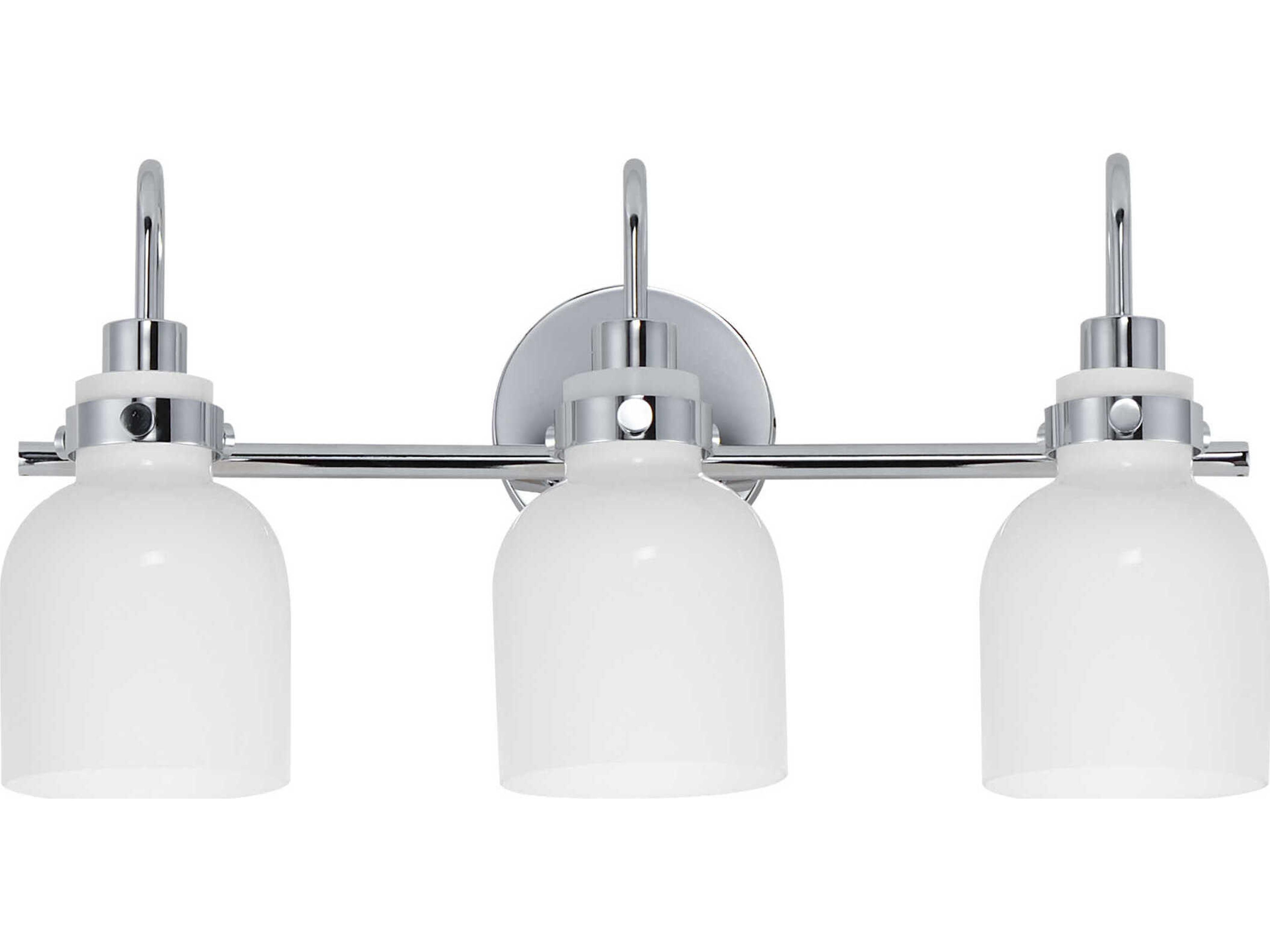 Maxim Lighting Milk 3-Light Polished Chrome Vanity Light