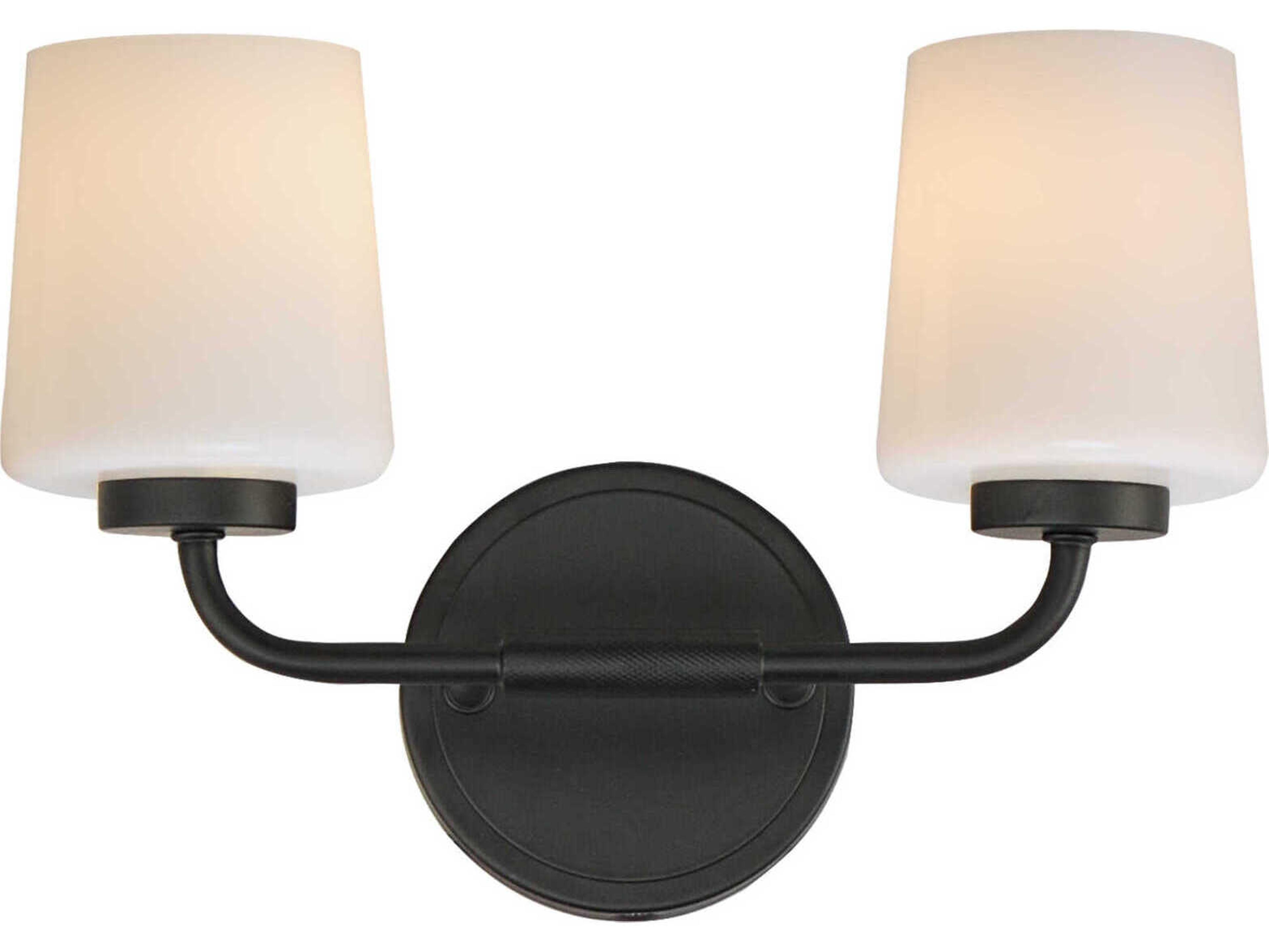 Maxim Lighting Durham 2-Light Black Vanity Light