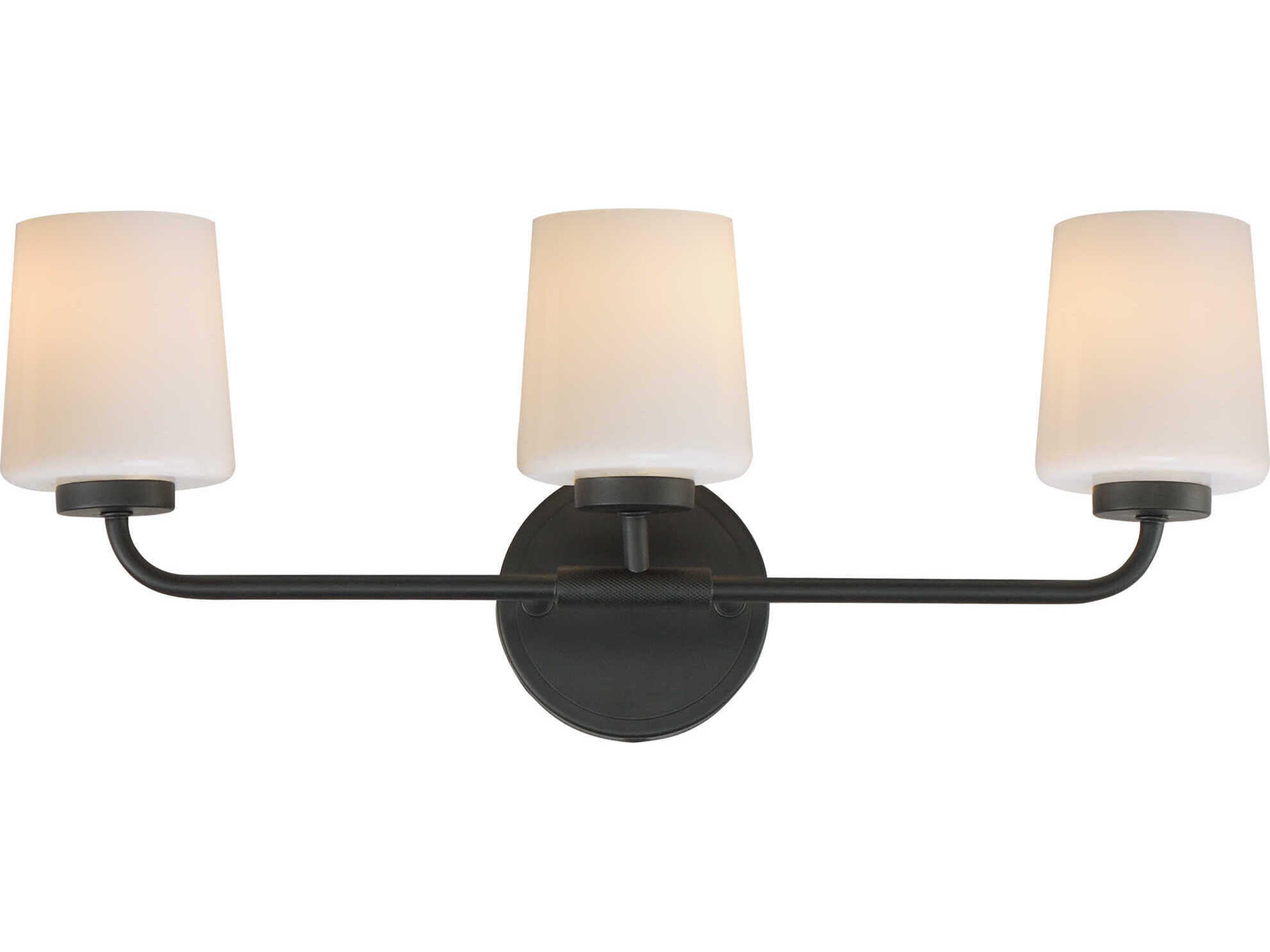 Maxim Lighting Durham 3-Light Black Vanity Light