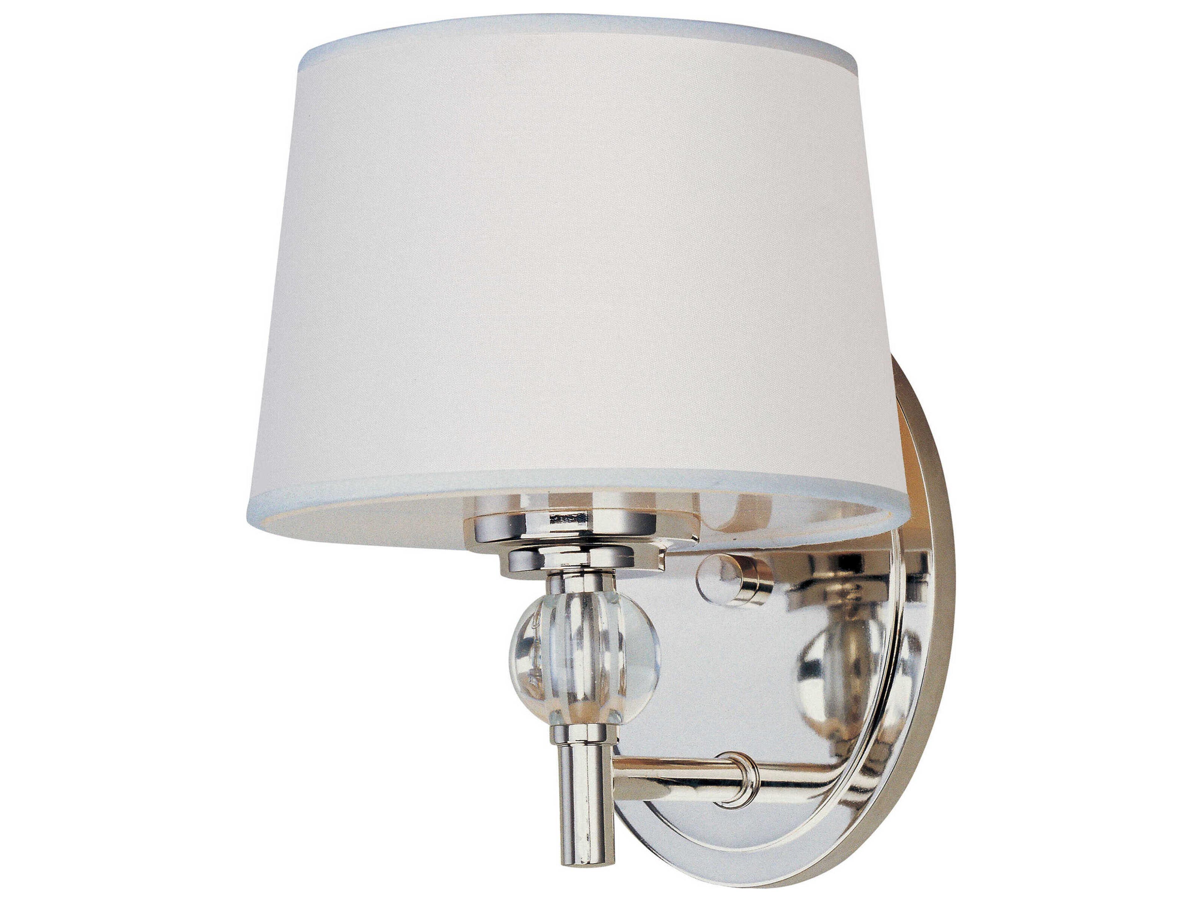 Maxim Lighting Rondo 1-Light Polished Nickel Wall Sconce