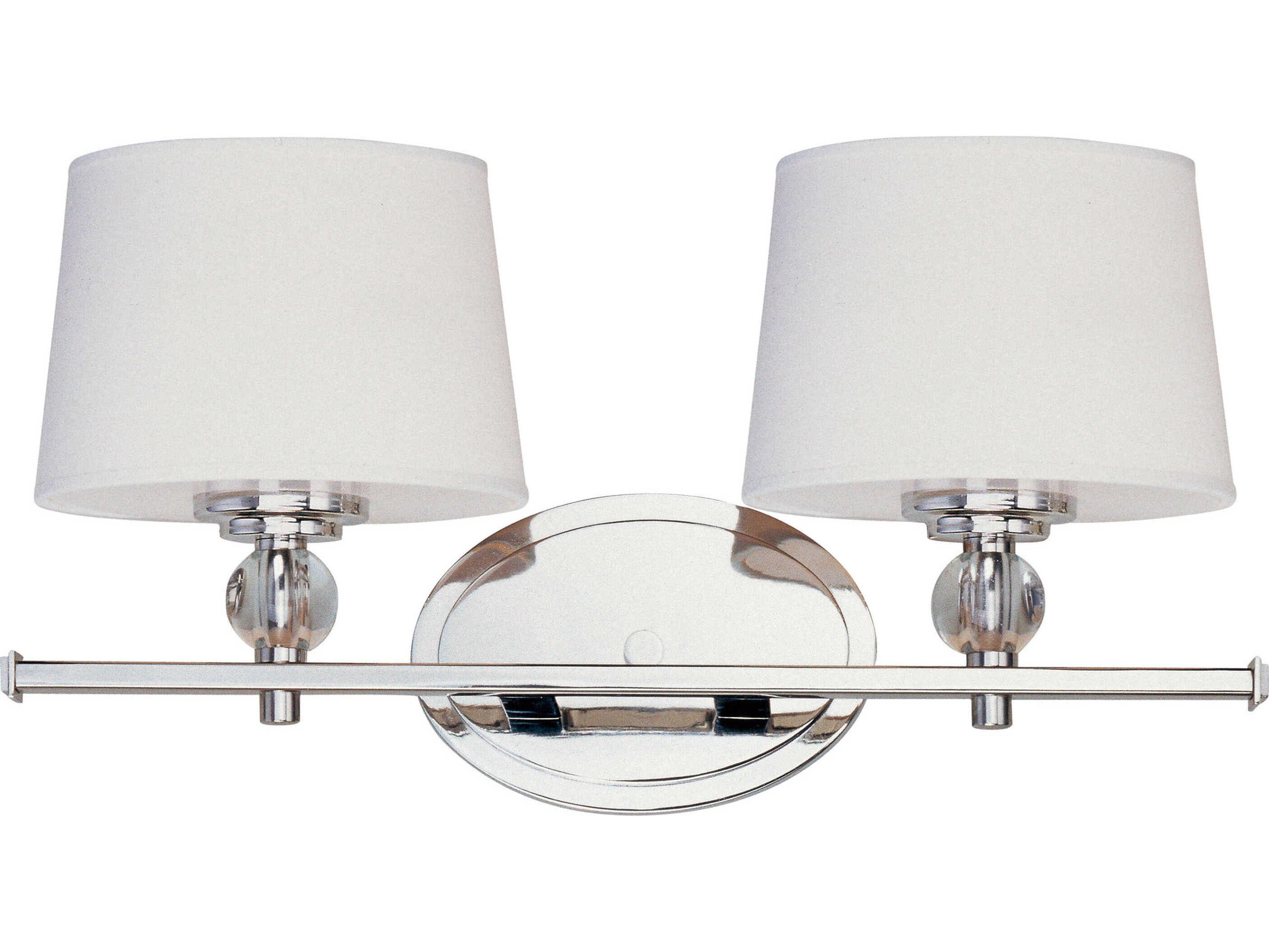 Maxim Lighting Rondo 2-Light Polished Nickel Vanity Light