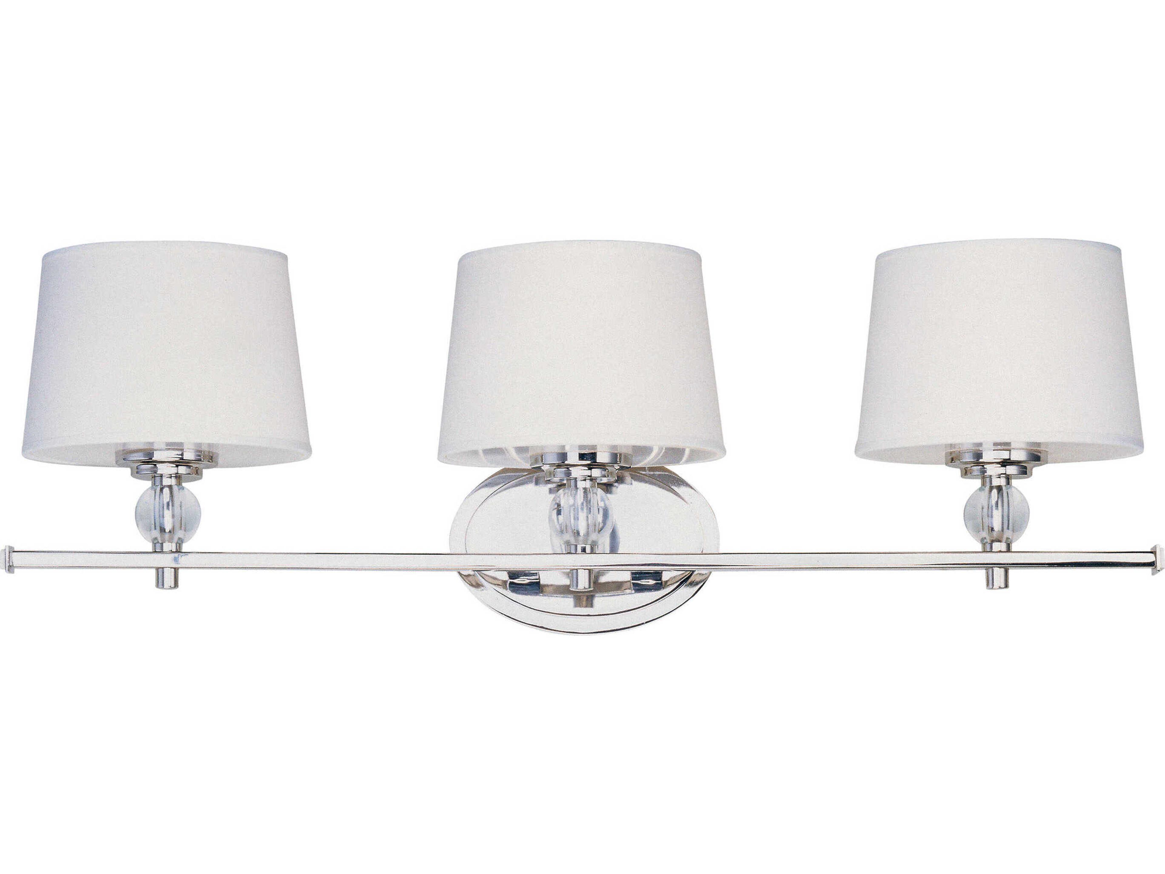 Maxim Lighting Rondo 3-Light Polished Nickel Vanity Light