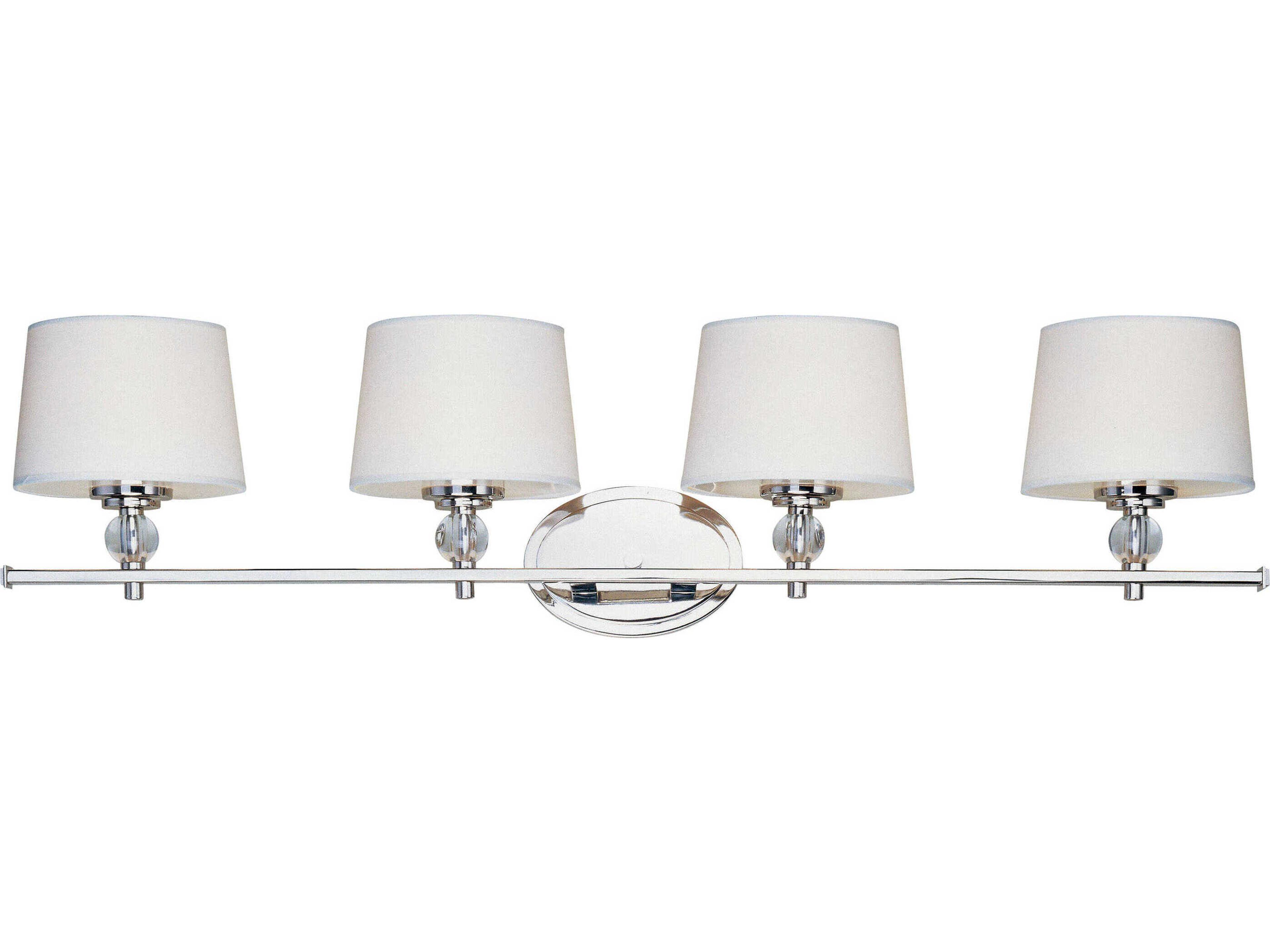 Maxim Lighting Rondo 4-Light Polished Nickel Vanity Light