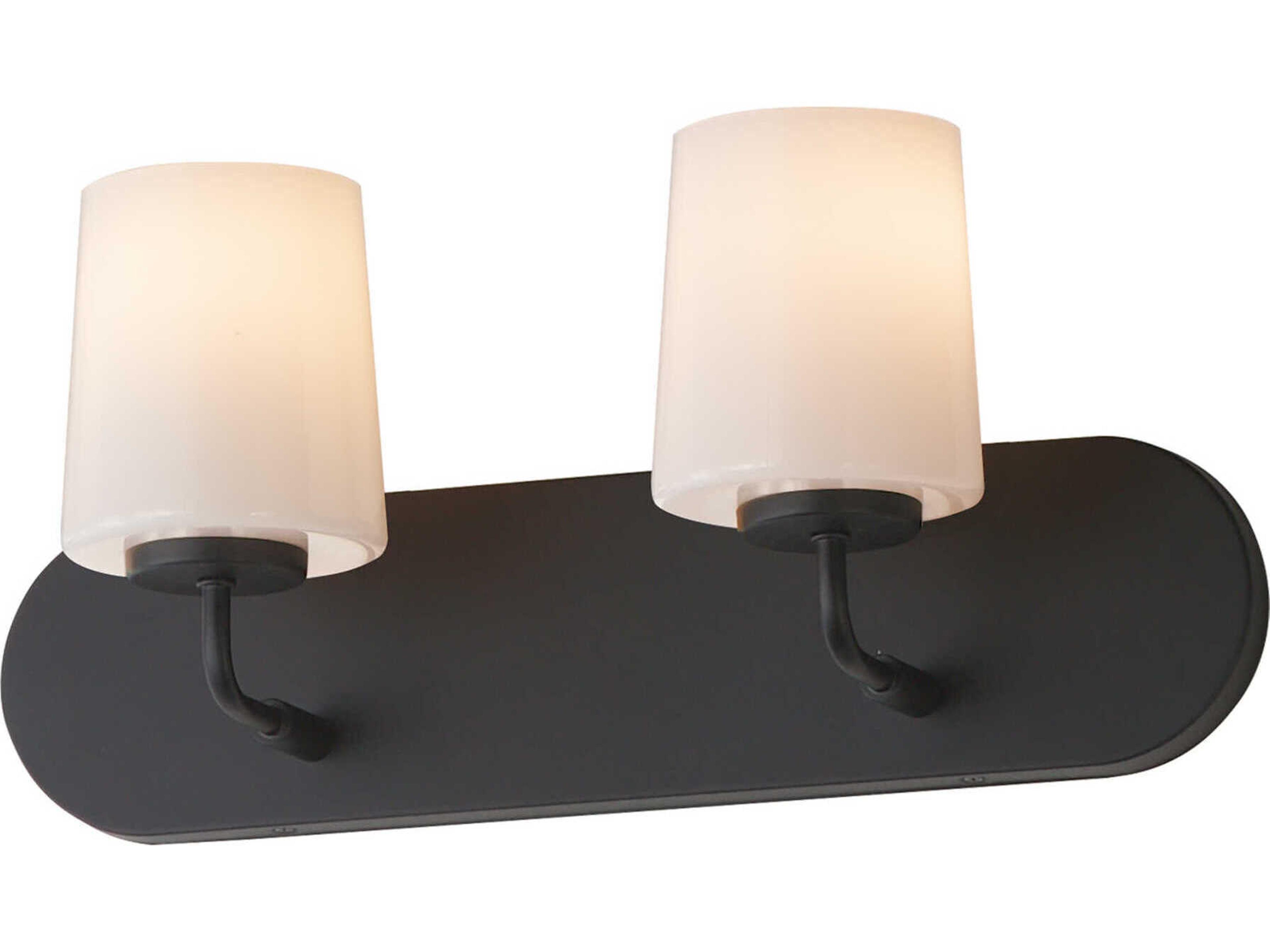 Maxim Lighting Durham 2-Light Black Vanity Light