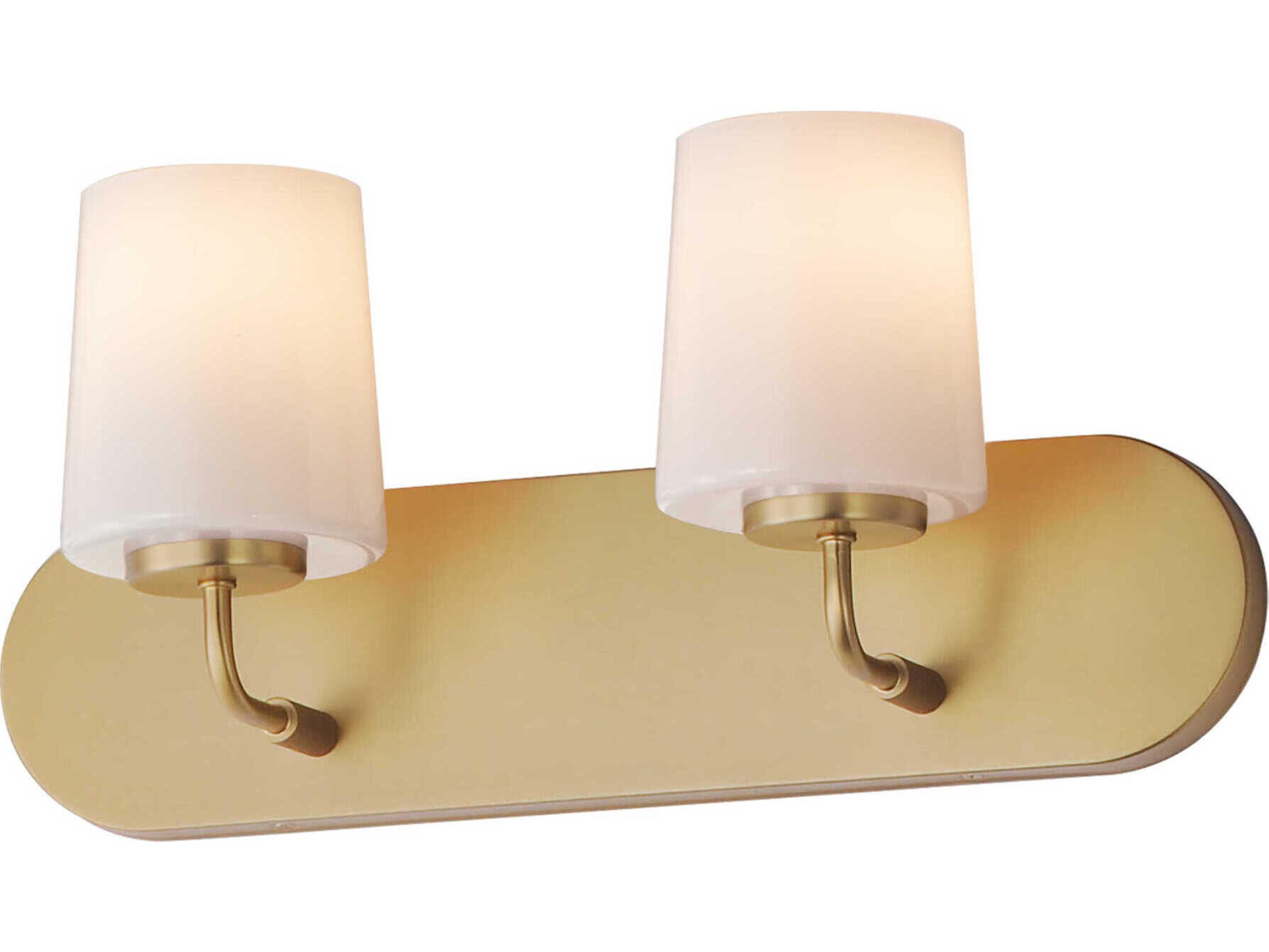 Maxim Lighting Durham 2-Light Natural Aged Brass Vanity Light
