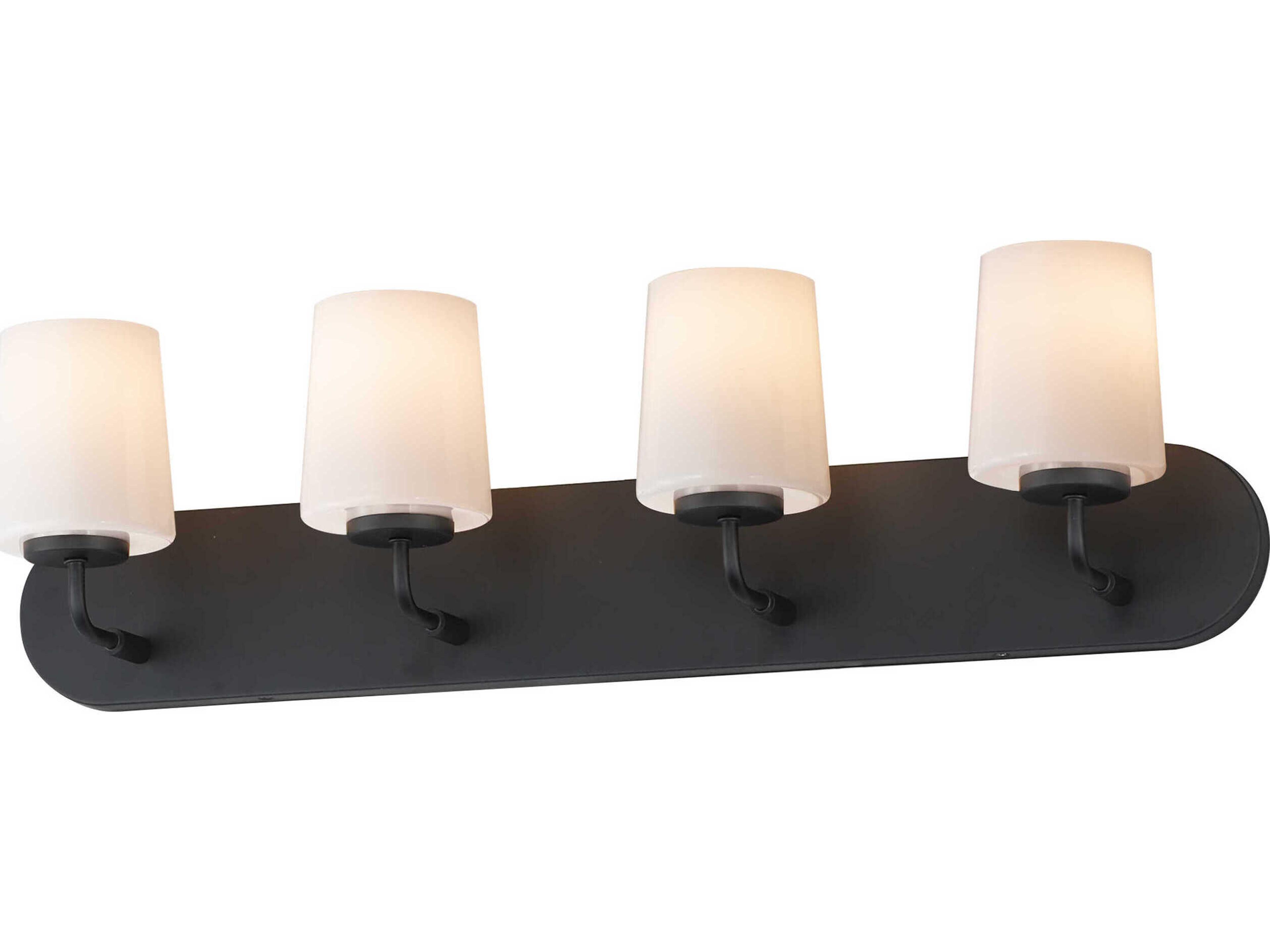 Maxim Lighting Durham 4-Light Black Vanity Light