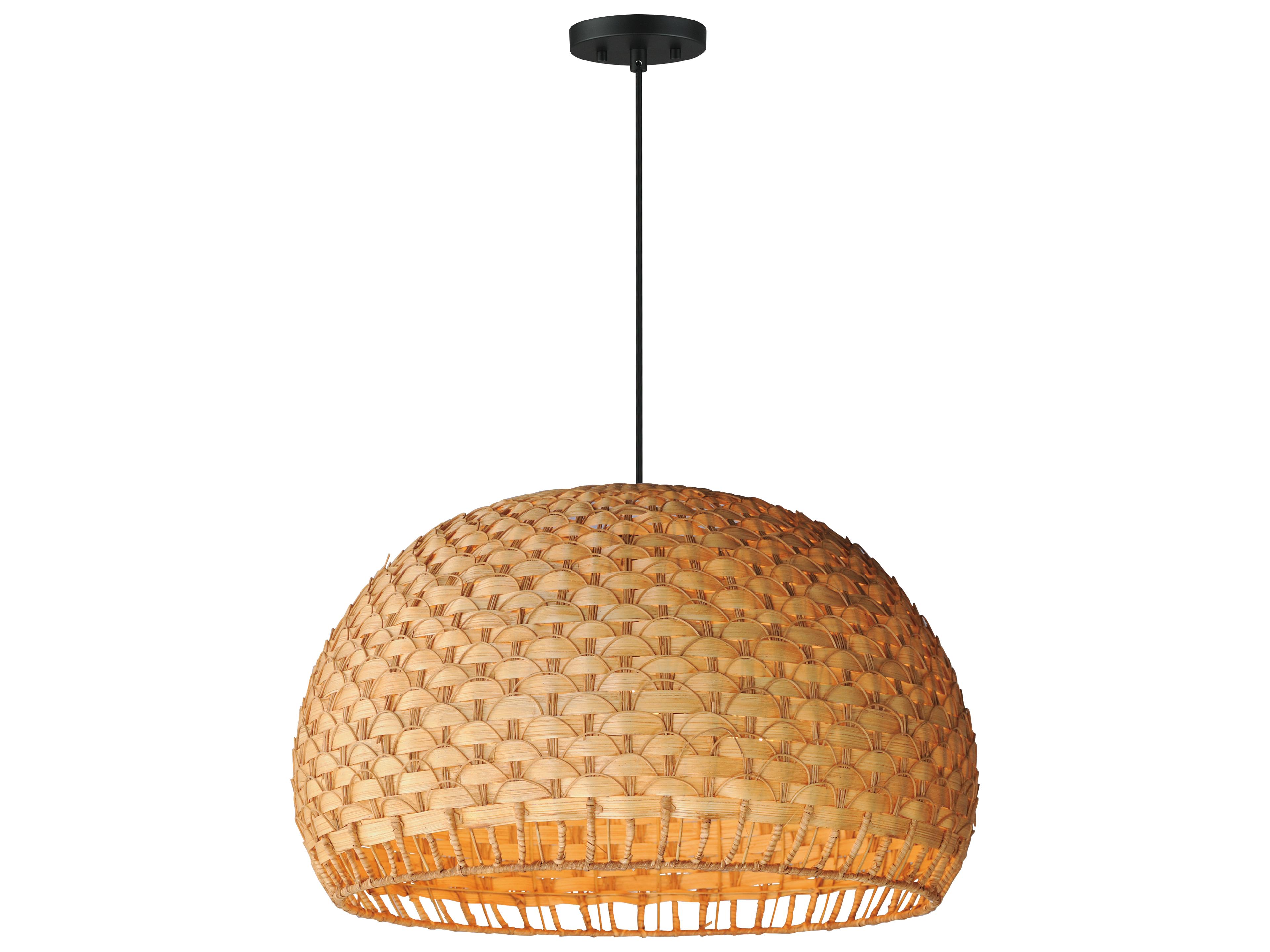 Maxim Lighting Tahiti 3-Light Black Pendant