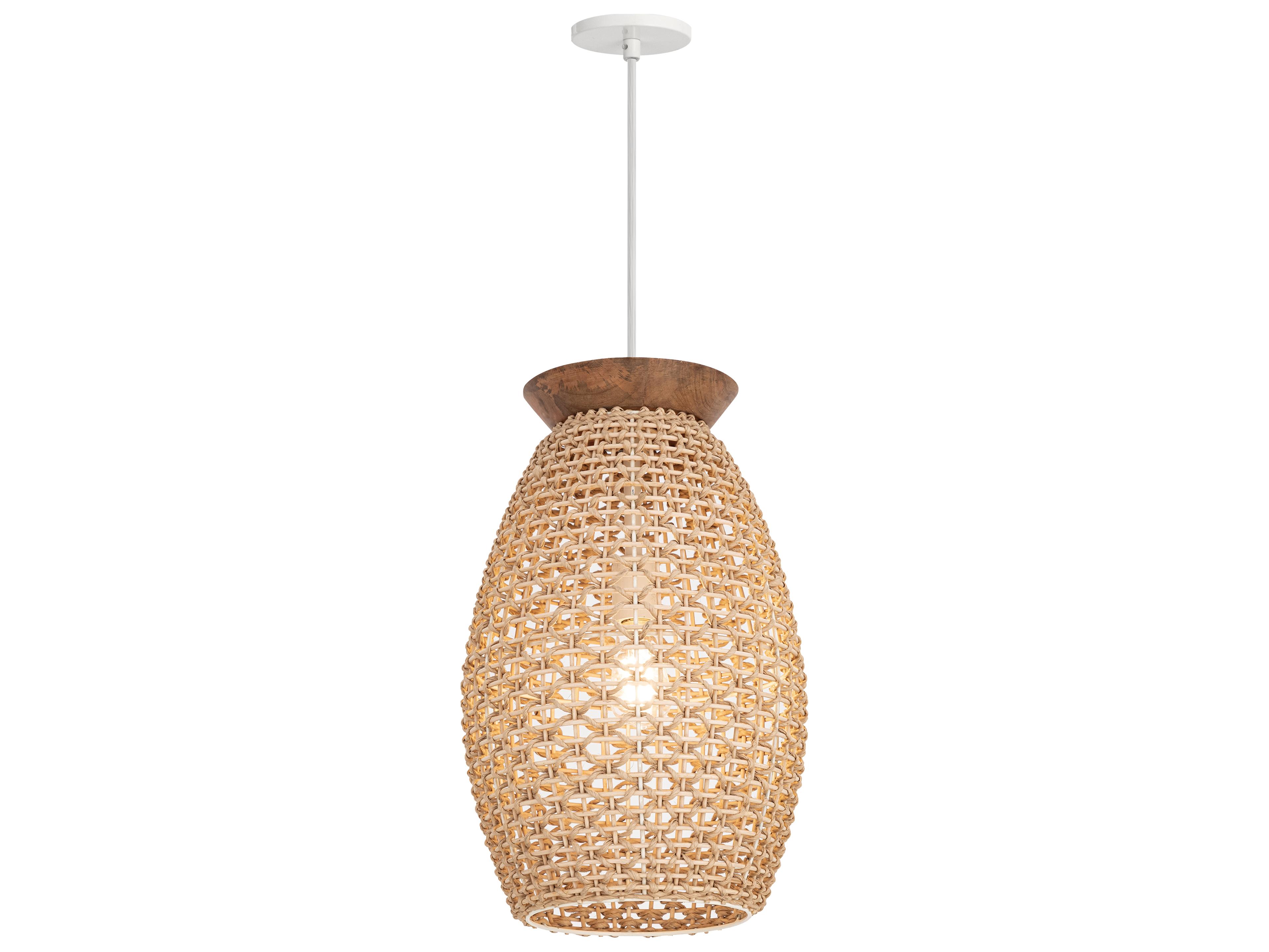Maxim Lighting Cotswold 1-Light Walnut Brown Pendant