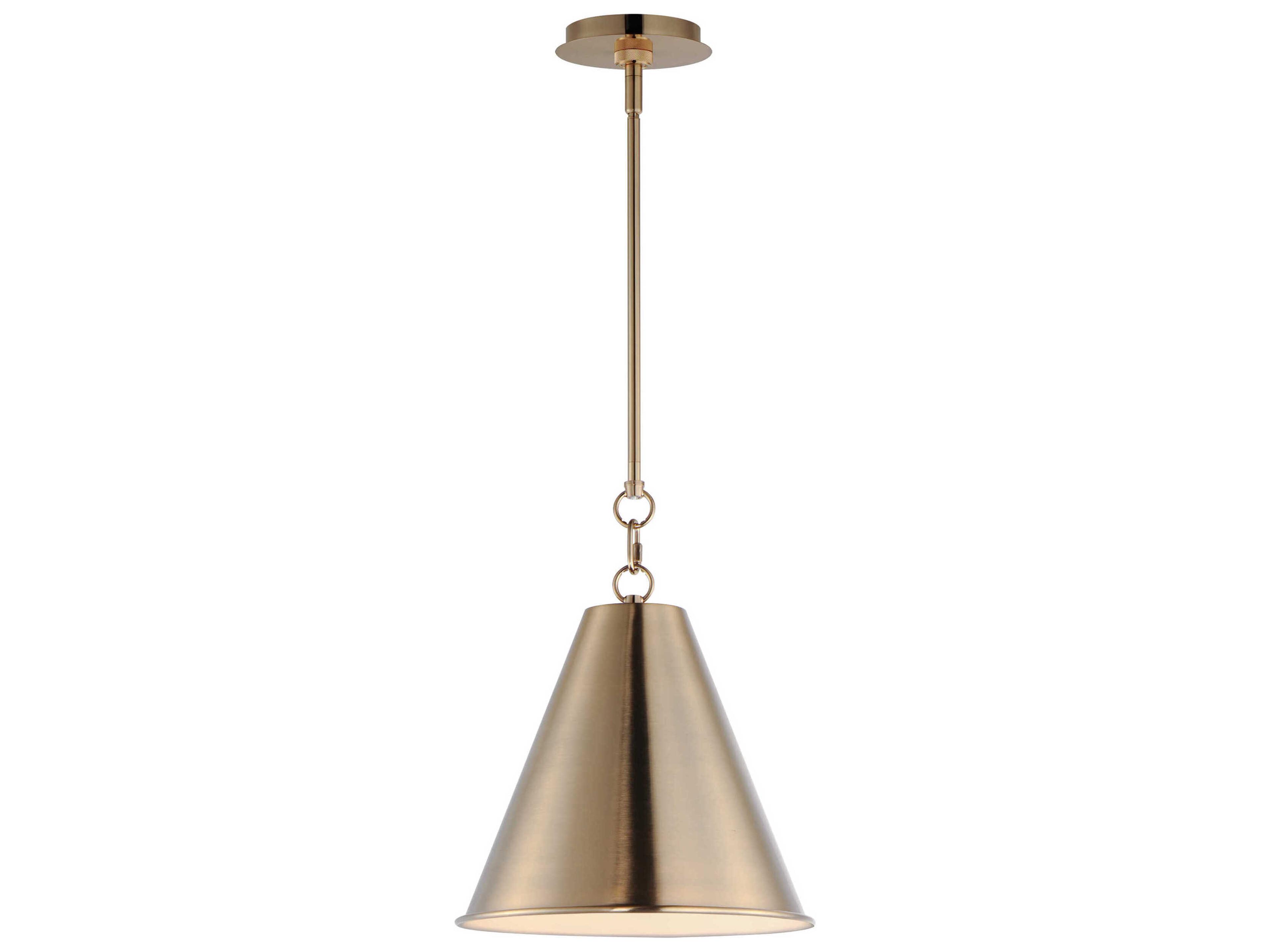 Maxim Lighting Veritas 1-Light Heritage Brass Mini Pendant