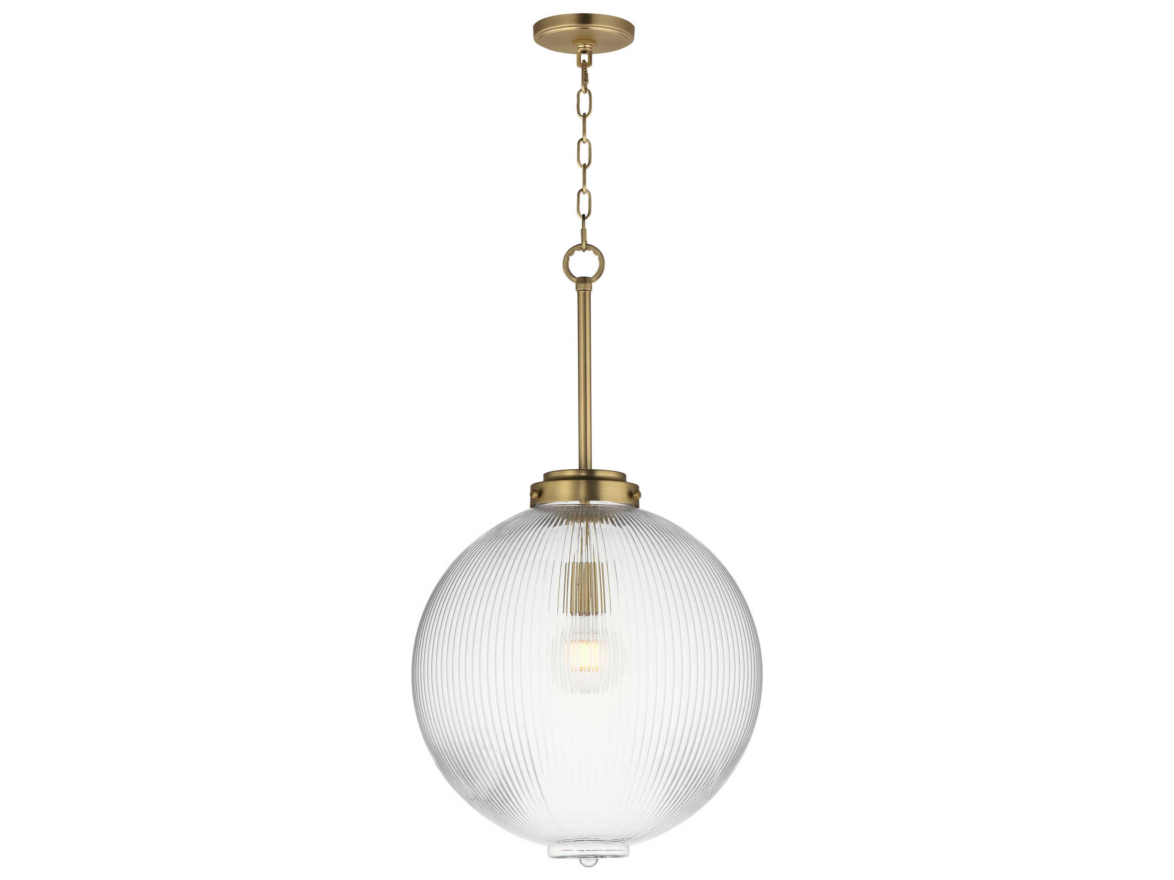 Maxim Lighting Kasbah 1-Light Satin Brass Globe Pendant