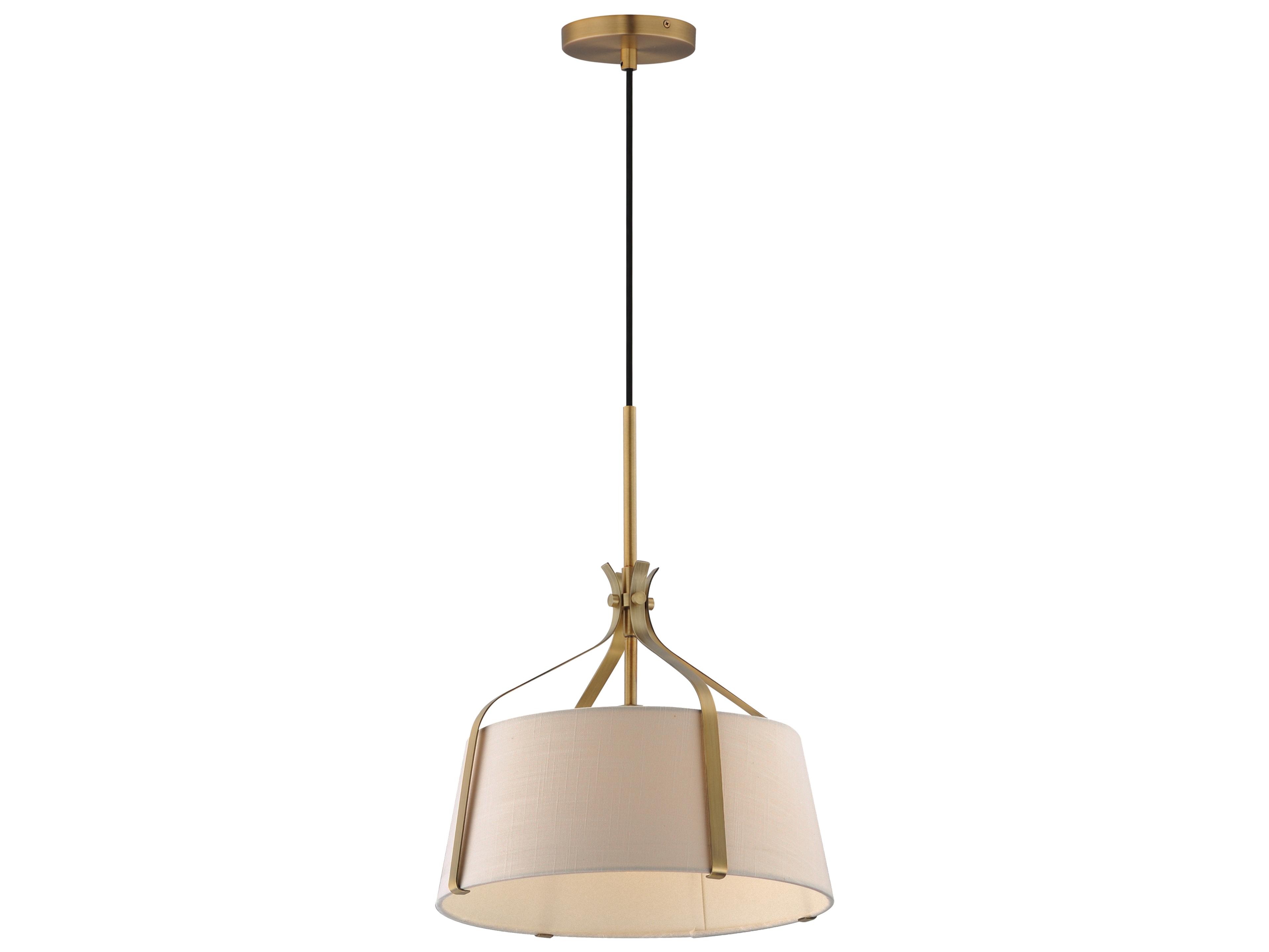 Maxim Lighting Bandera 1-Light Natural Aged Brass Pendant
