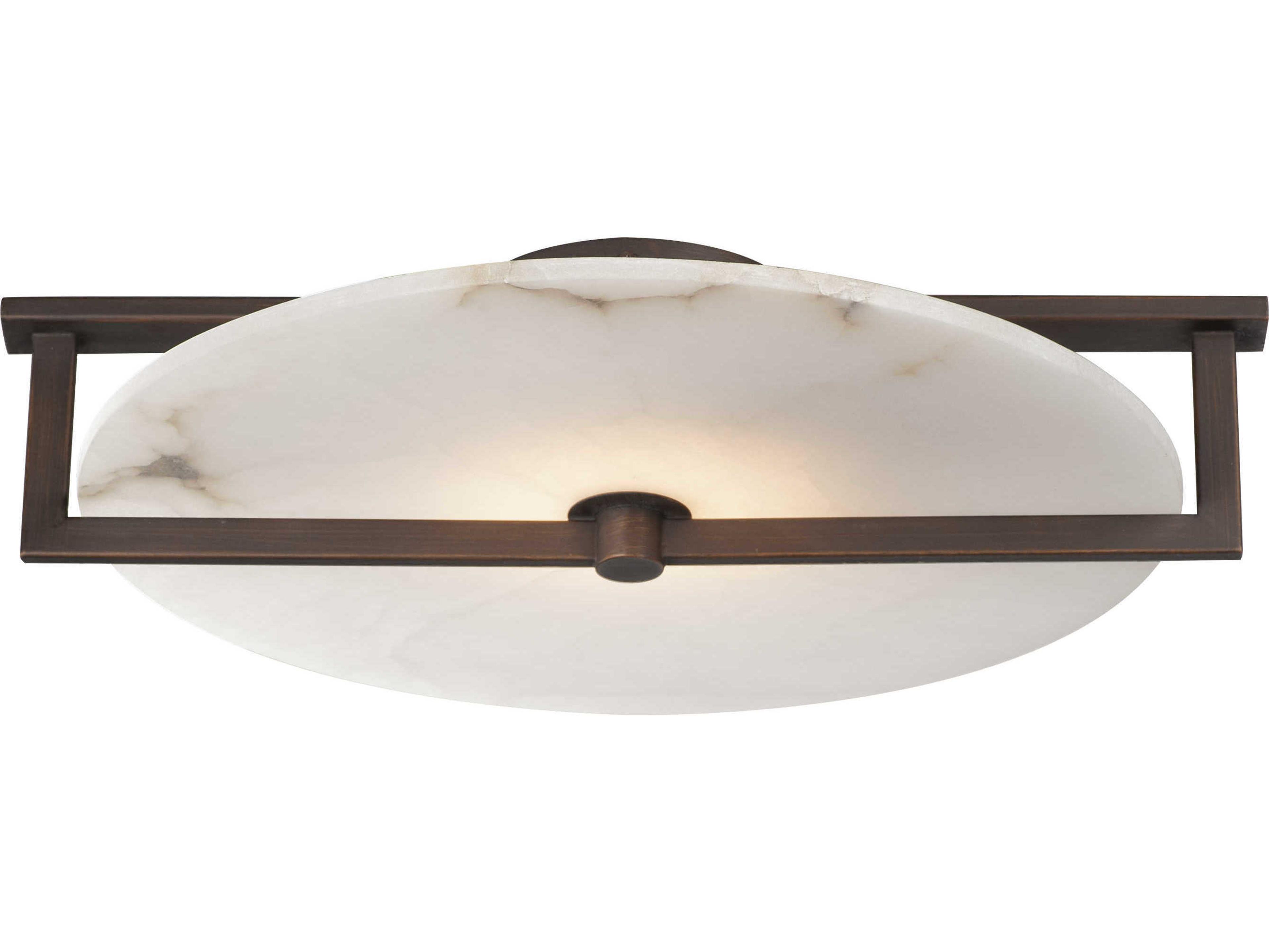 Maxim Lighting Quarry 1-Light Dark Bronze Round Flush Mount