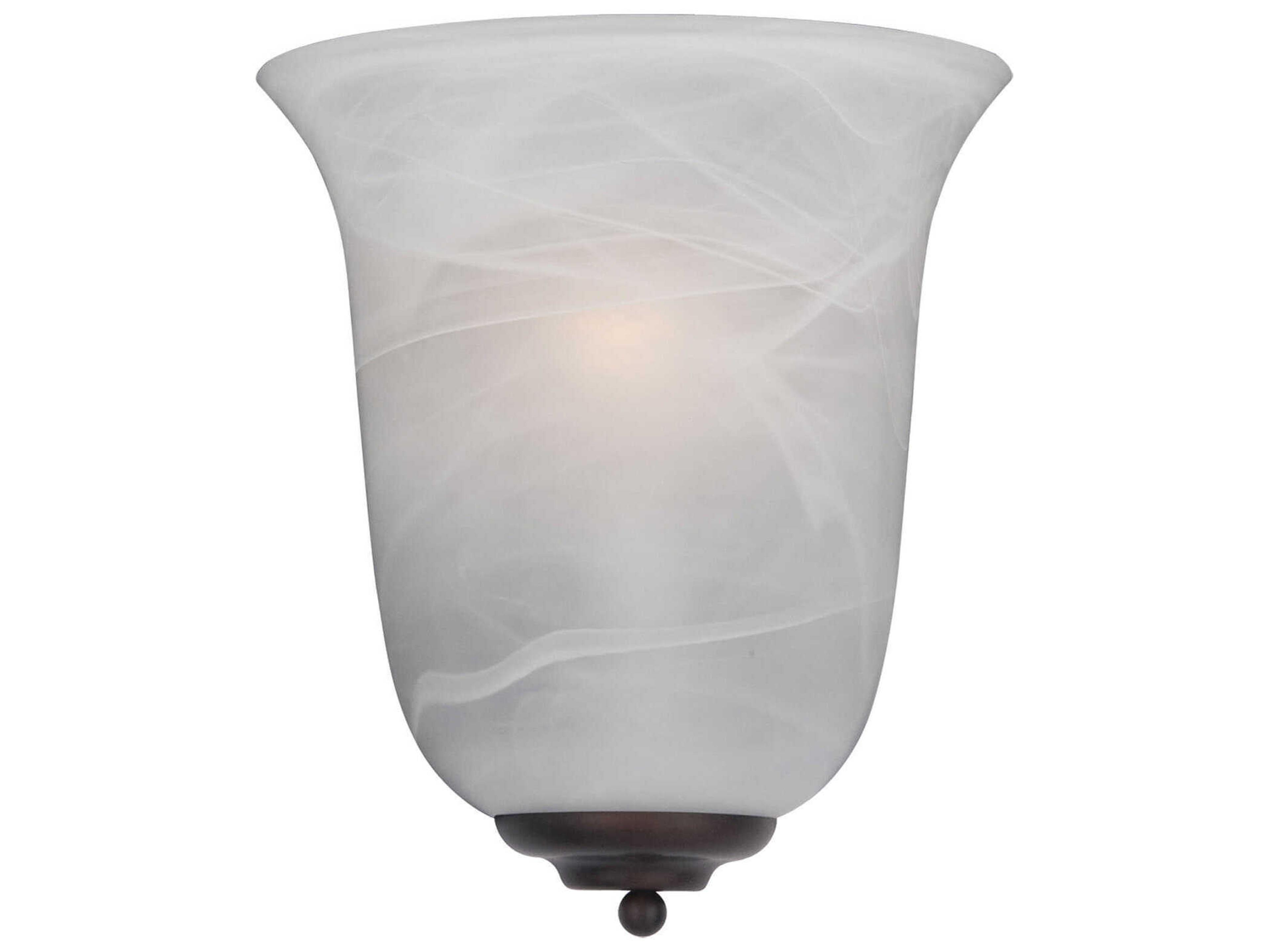 Maxim Lighting Essentials 1-Light Oil Rubbed Bronze Glass Wall Sconce