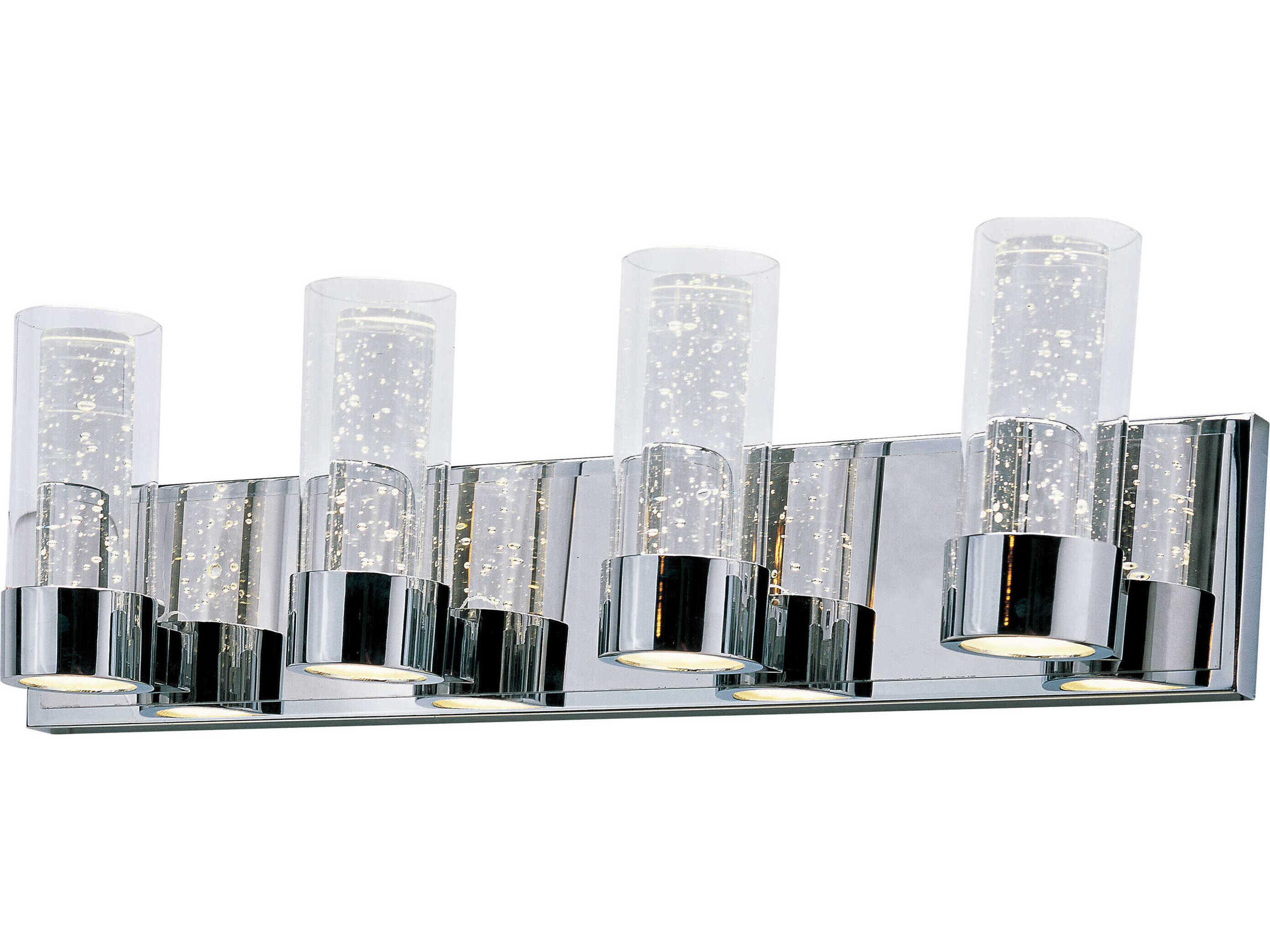 Maxim Lighting Sync 8-Light Polished Chrome Glass Vanity Light