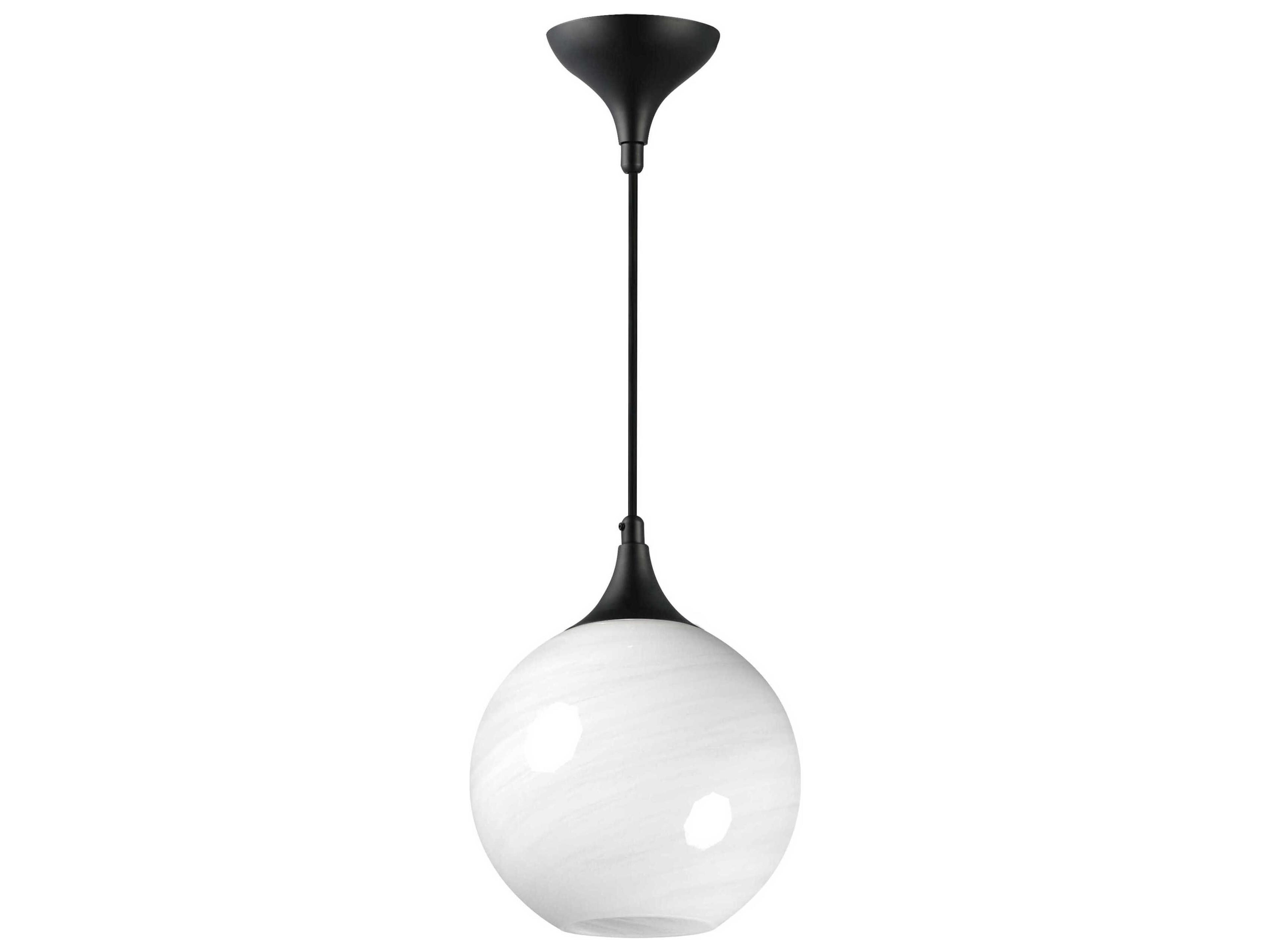 Maxim Lighting Neve 1-Light Black Globe Mini Pendant