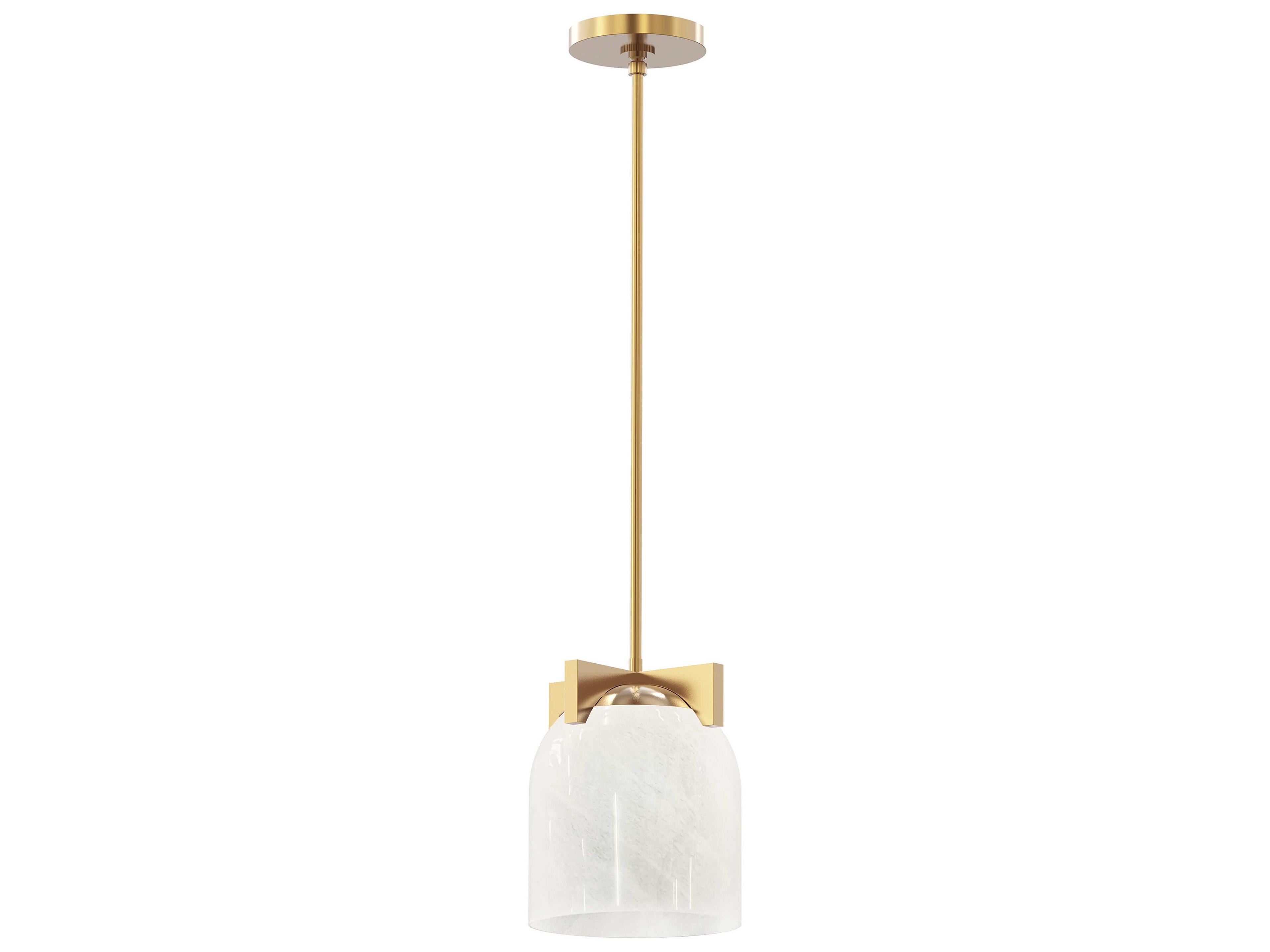 Maxim Lighting Scoop 1-Light Natural Aged Brass Bell Mini Pendant