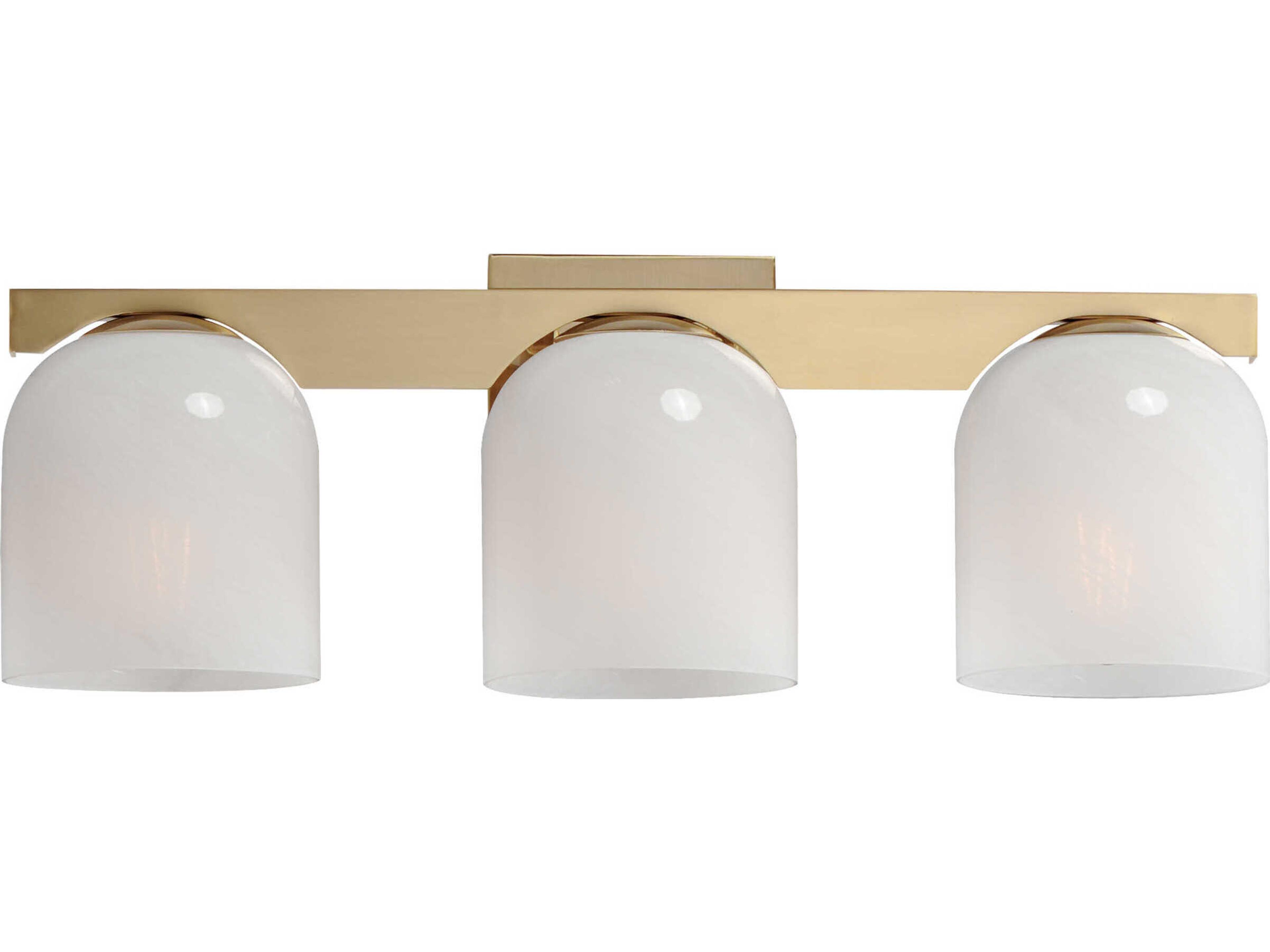 Maxim Lighting Scoop 3-Light Natural Aged Brass Vanity Light