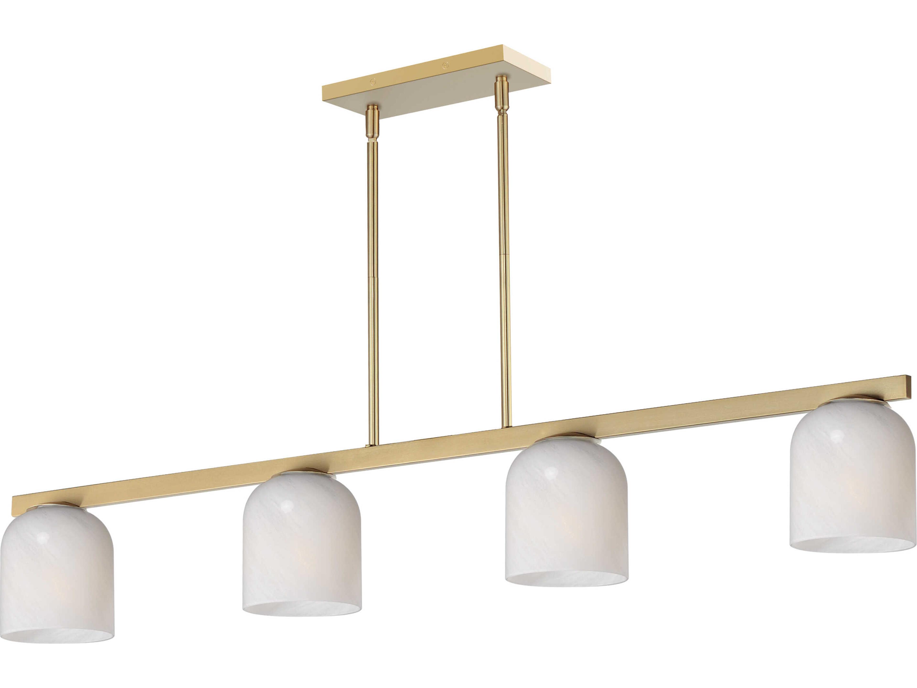 Maxim Lighting Scoop 4-Light Natural Aged Brass Bell Island Pendant