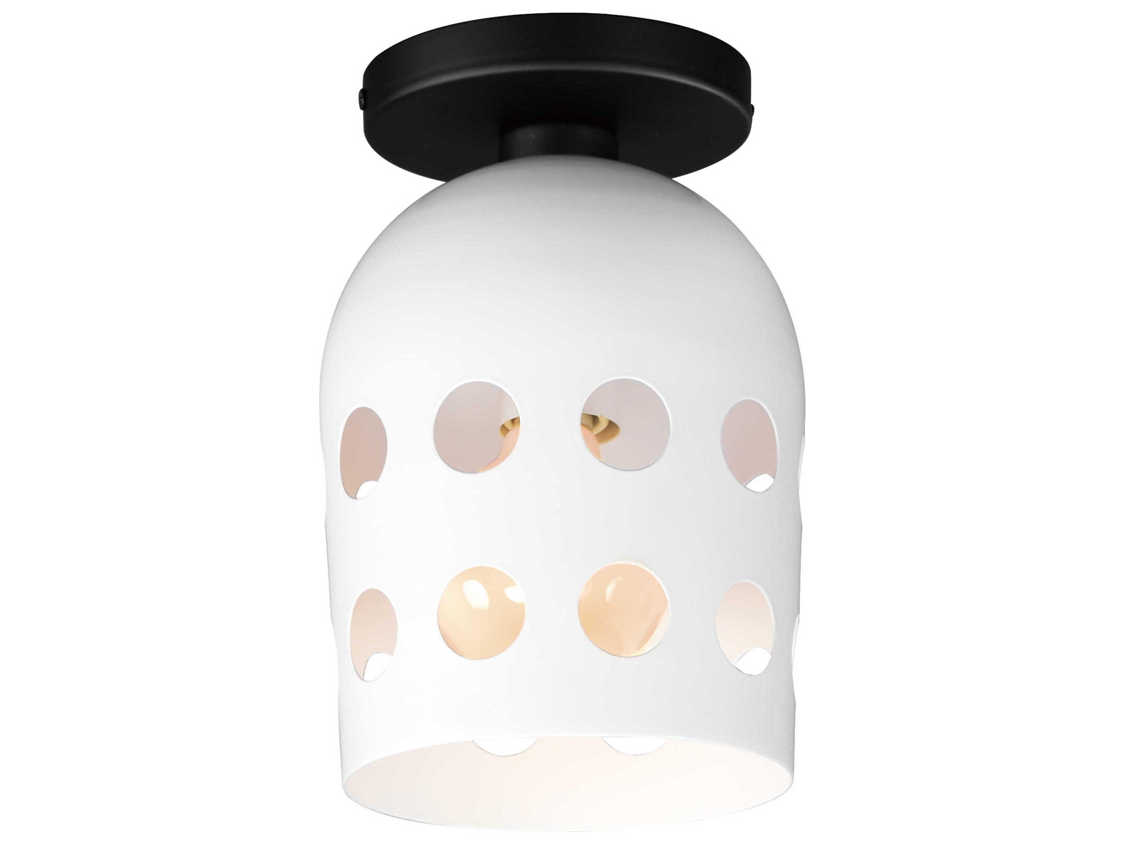 Maxim Lighting Dottie 1-Light Black Flush Mount