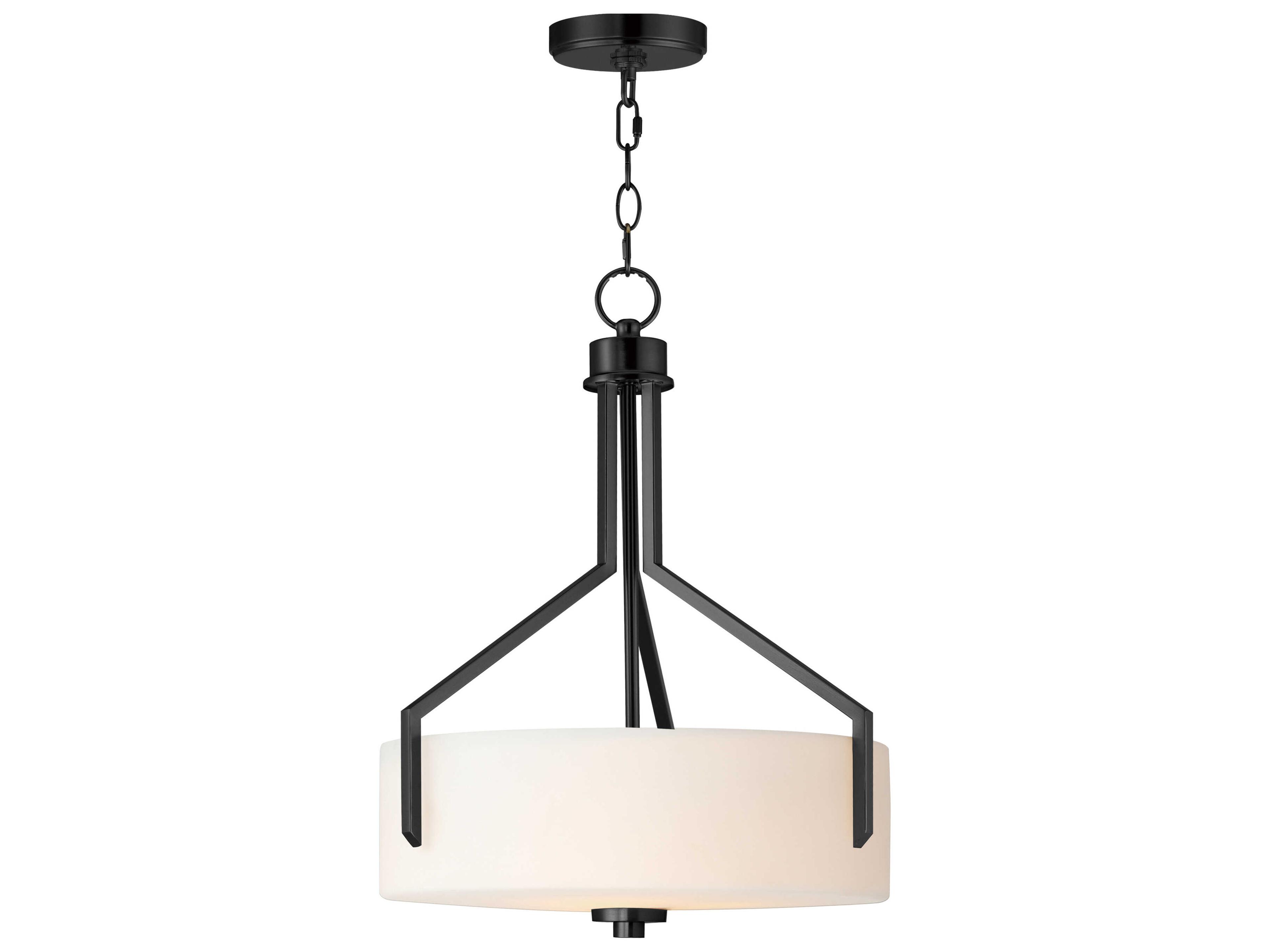 Maxim Lighting Dart 3-Light Black Drum Pendant
